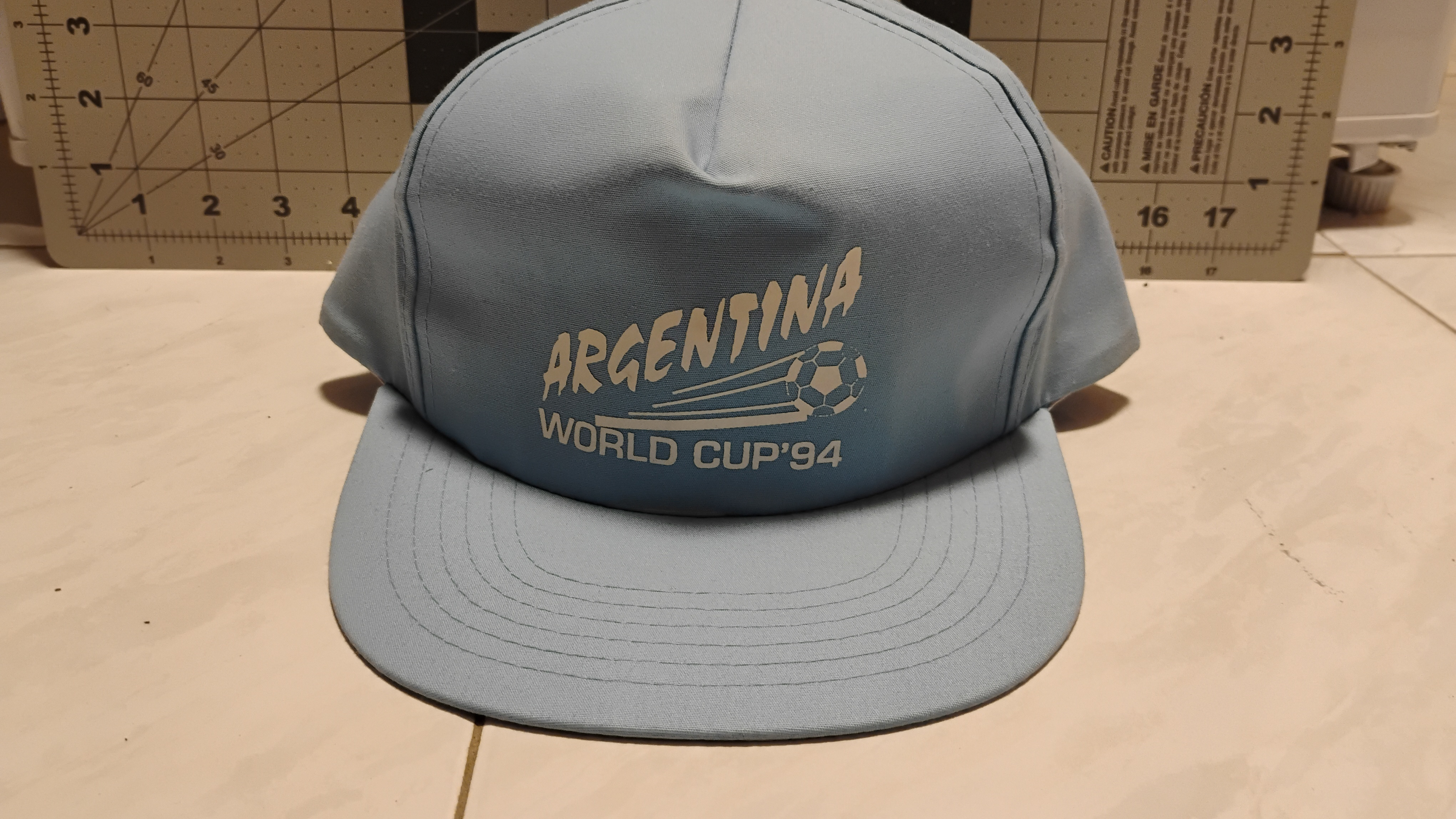 FIFA World Cup 94 Argentina Snapback Hat White Writing