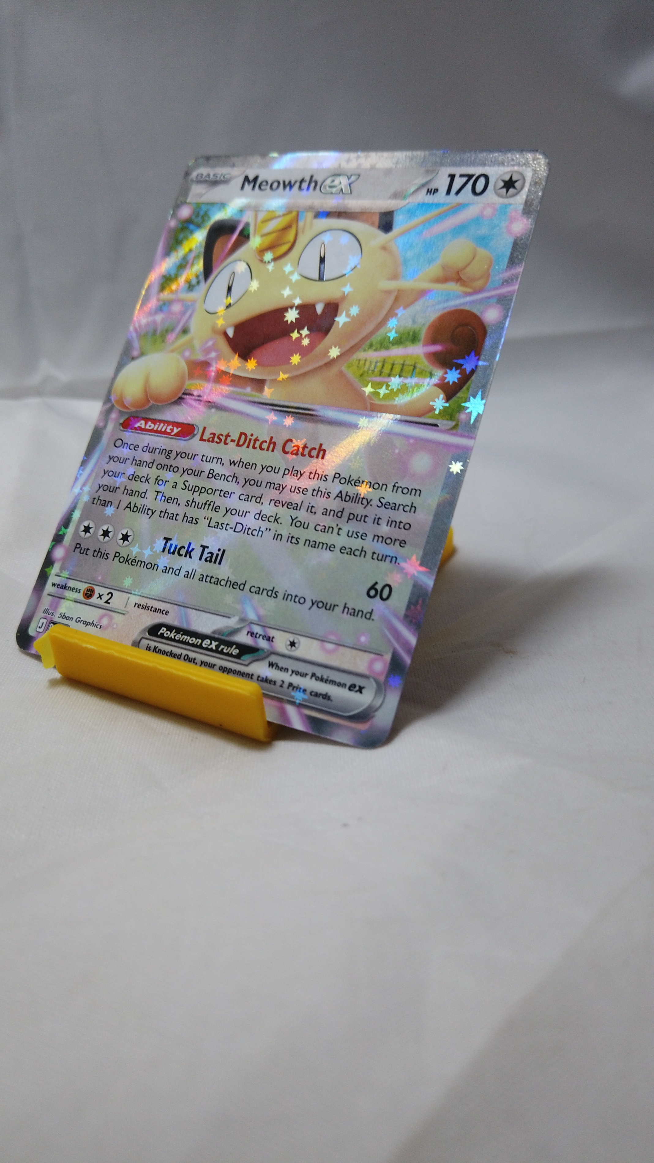 Pokemon Meowth ex 062/088 Perfect Order Double Rare LP - photo 3