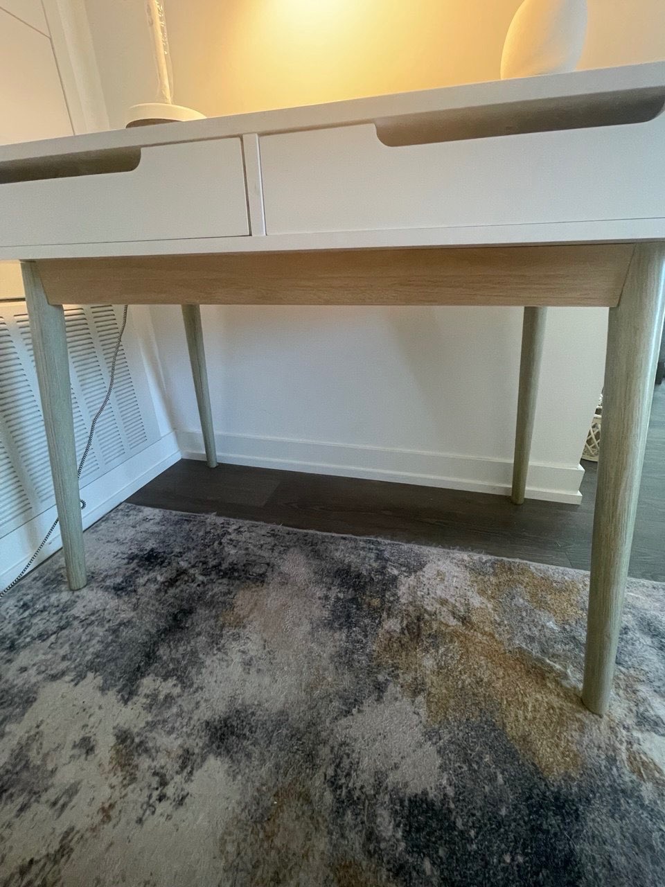 Structube Modern Desk + IKEA Lamp - photo 3