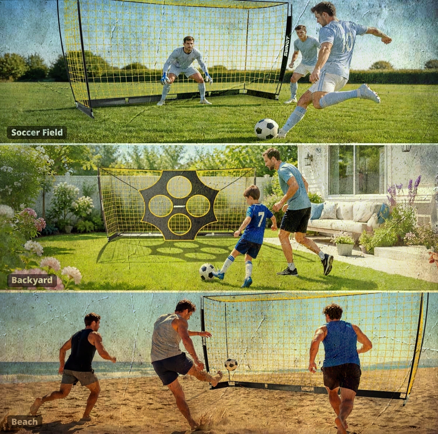 12x6 FT Portable Soccer Goal with Carry Bag, Heavy Duty Metal - photo 4