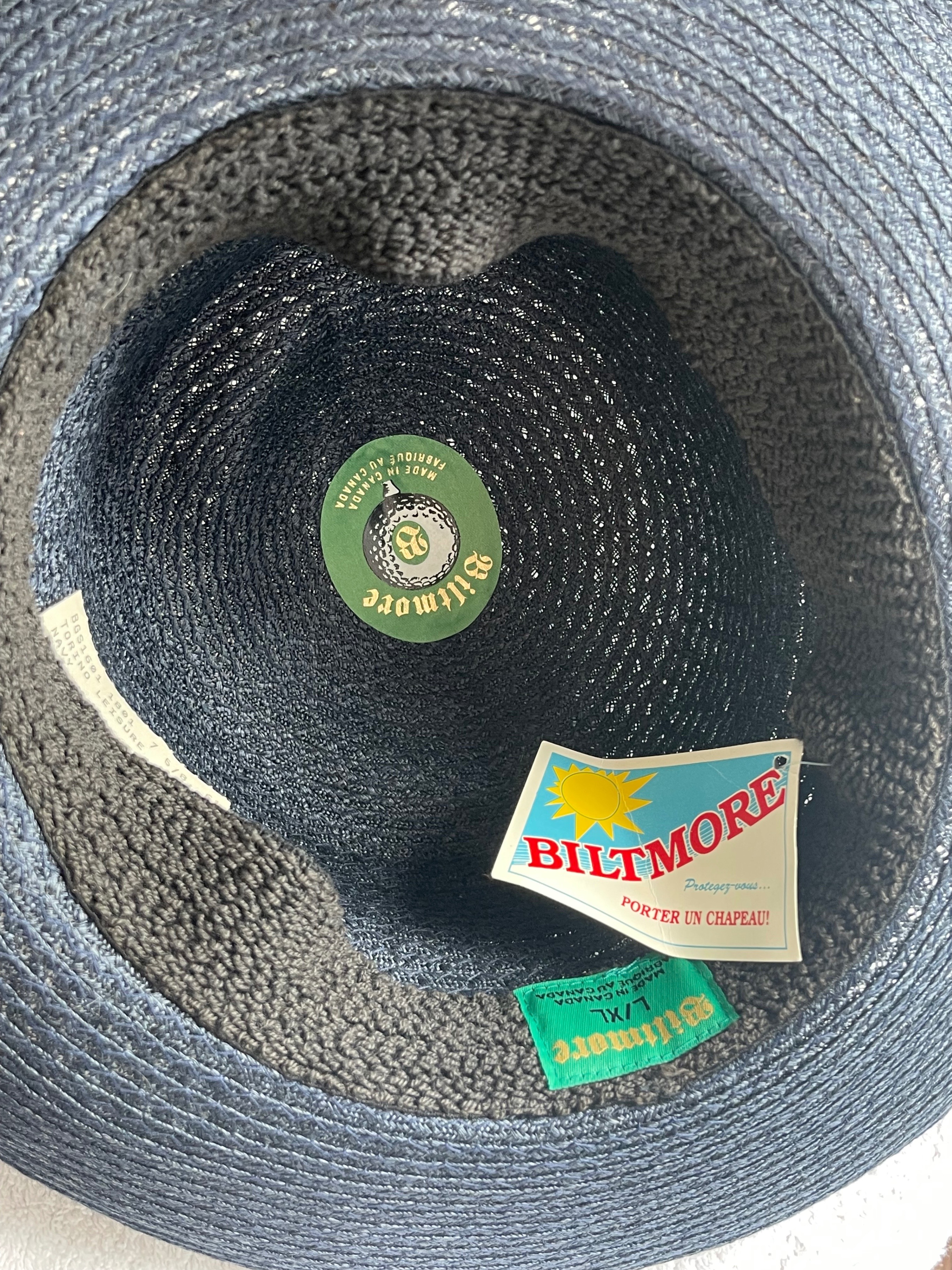 Vintage 1980 Biltmore Canada Straw Hat - Deadstock NWT 7⅝ - photo 5