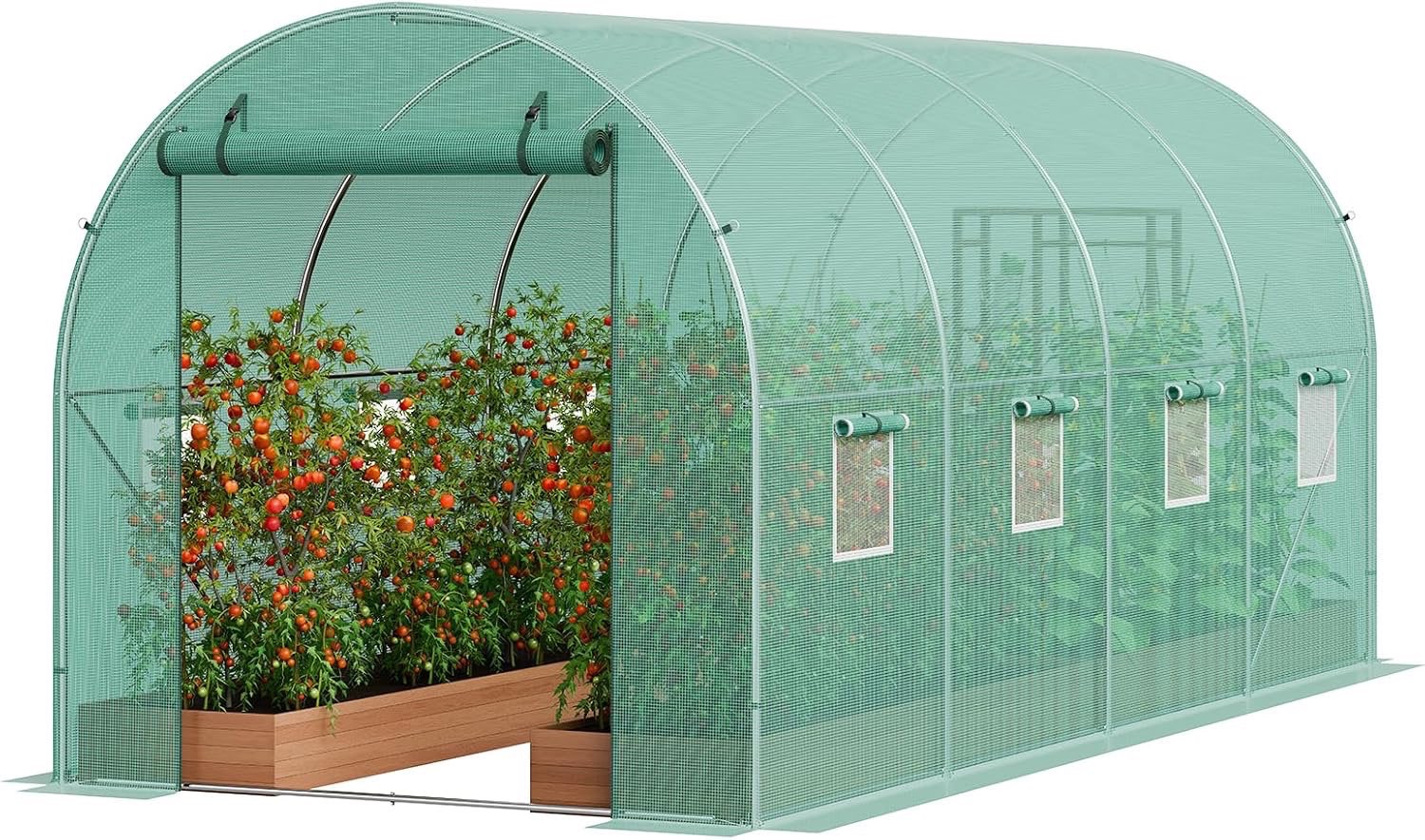 Walk-in Tunnel Greenhouse 14.6x6.36x6.3ft