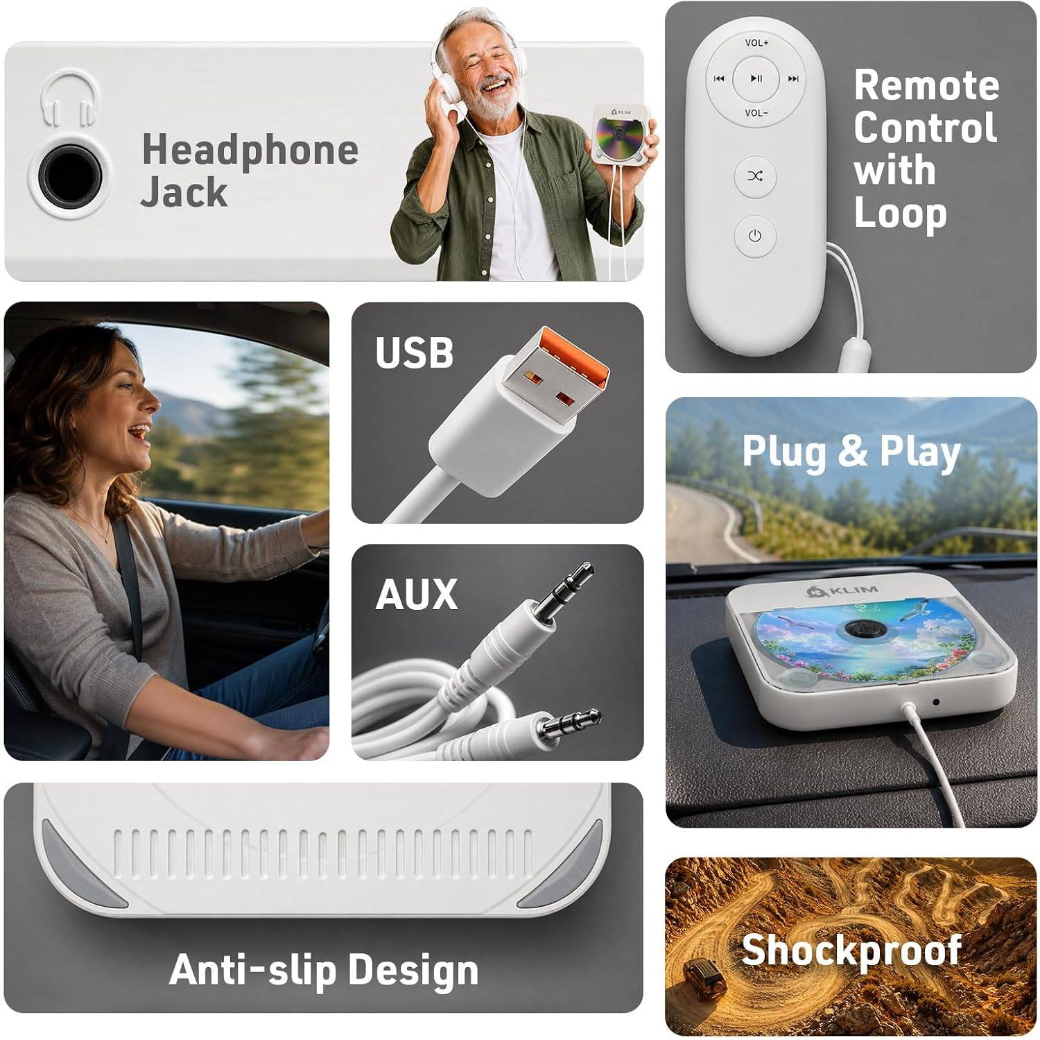 CD Player for Car – Portable USB - photo 4