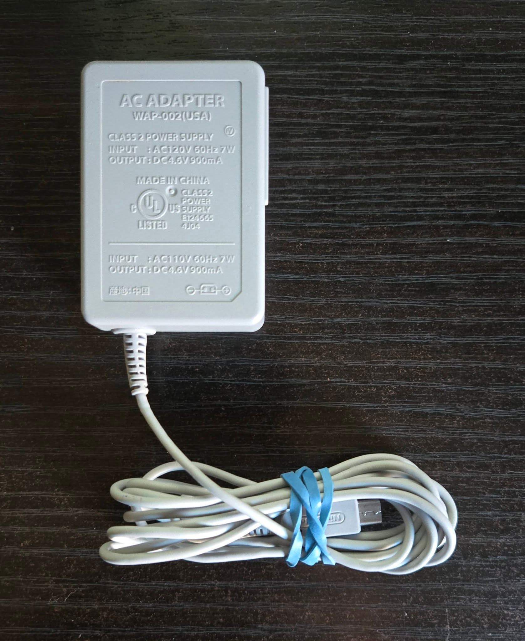 Original Nintendo 3DS XL Power Adapter Charger WAP-002 - photo 4