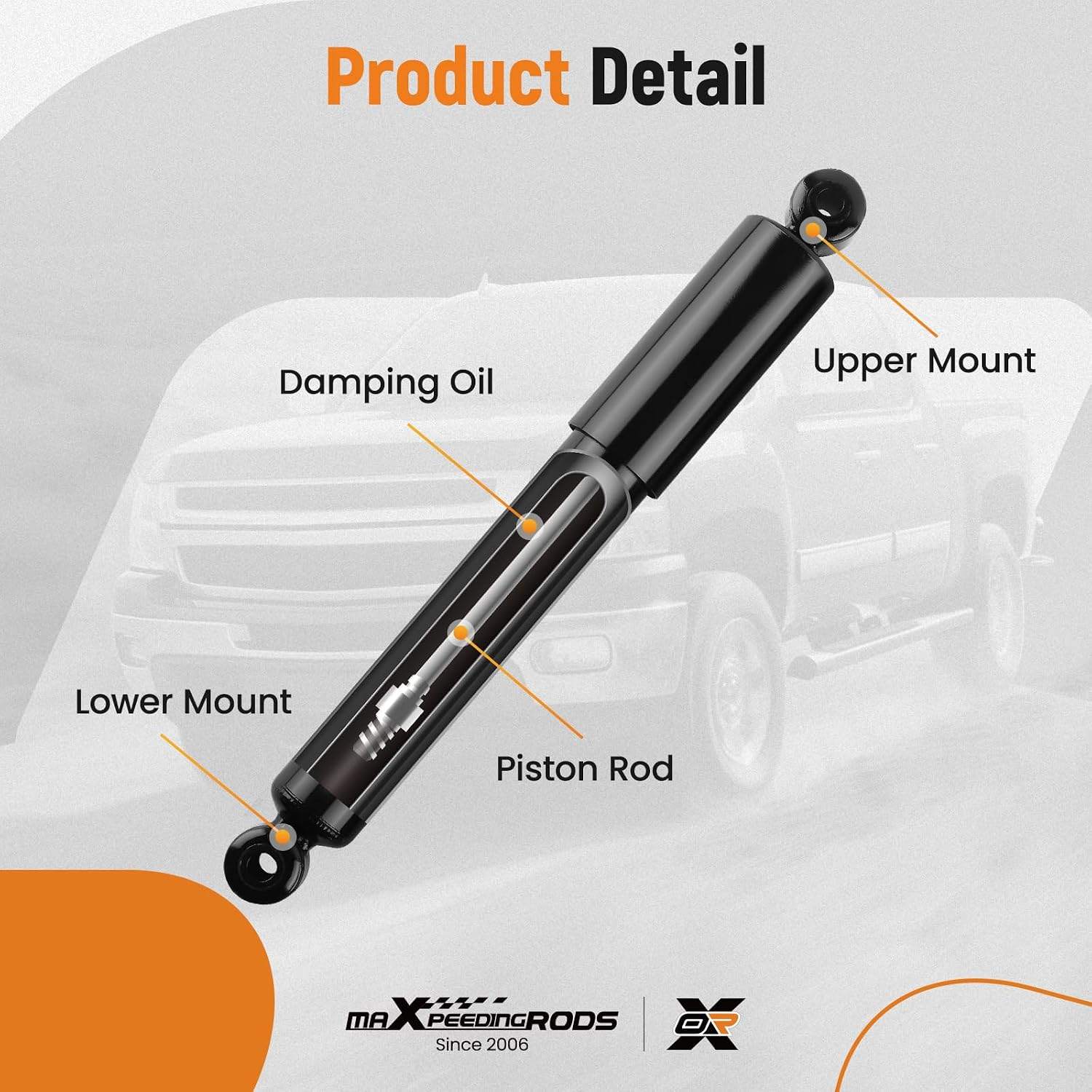 Rear Shock Absorbers for Grand Caravan/Town & Country, 2Pc - photo 2