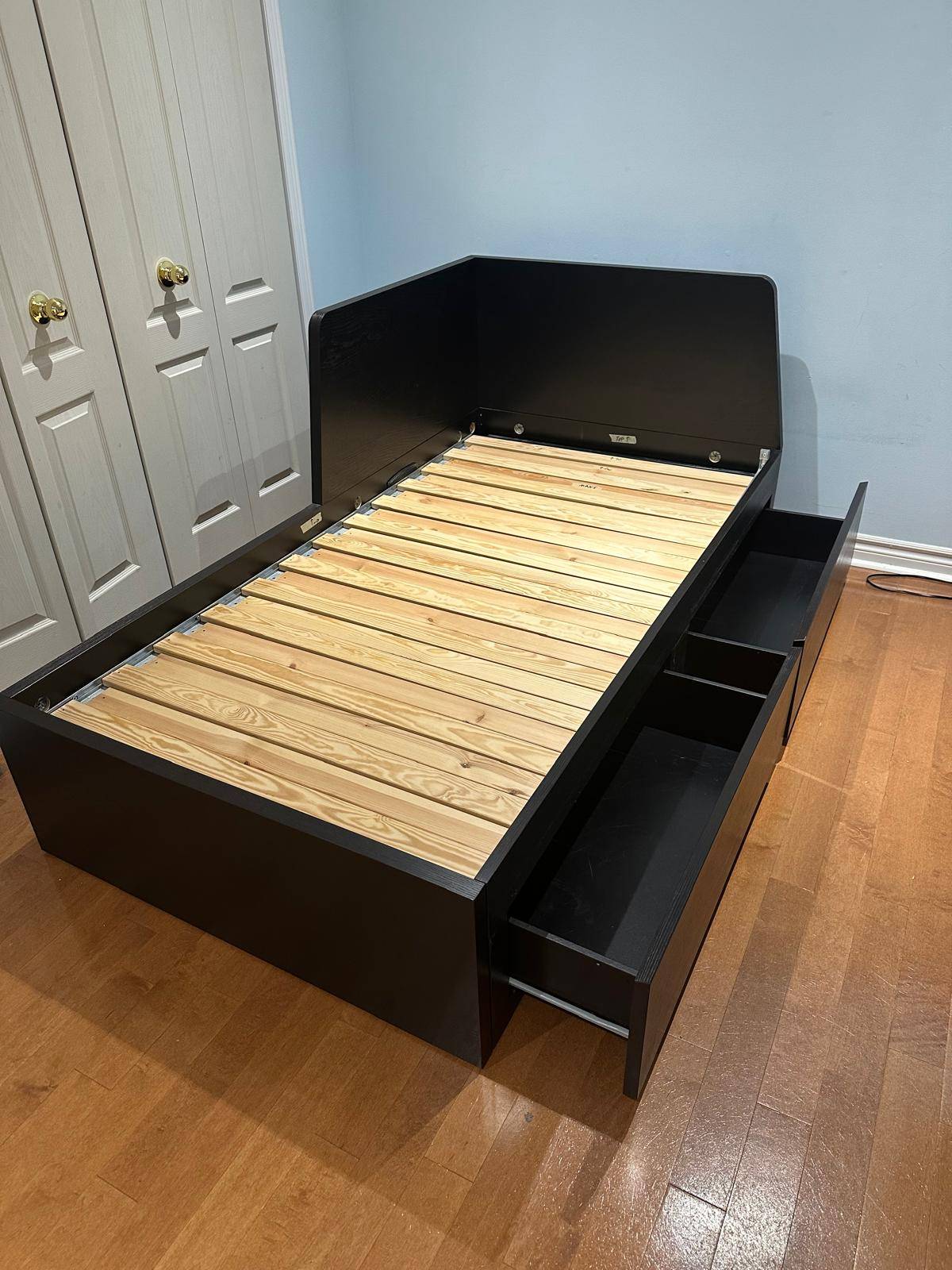 IKEA twin bed with drawers - photo 5