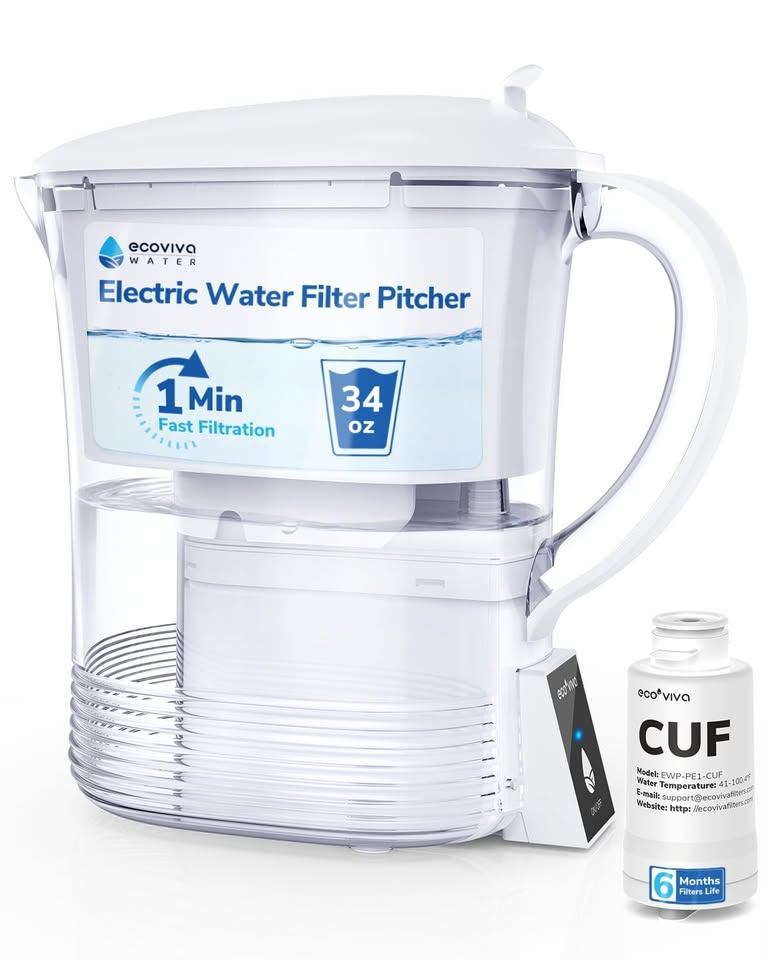 Electric Water Filter Pitcher 340z Water jug BNIB