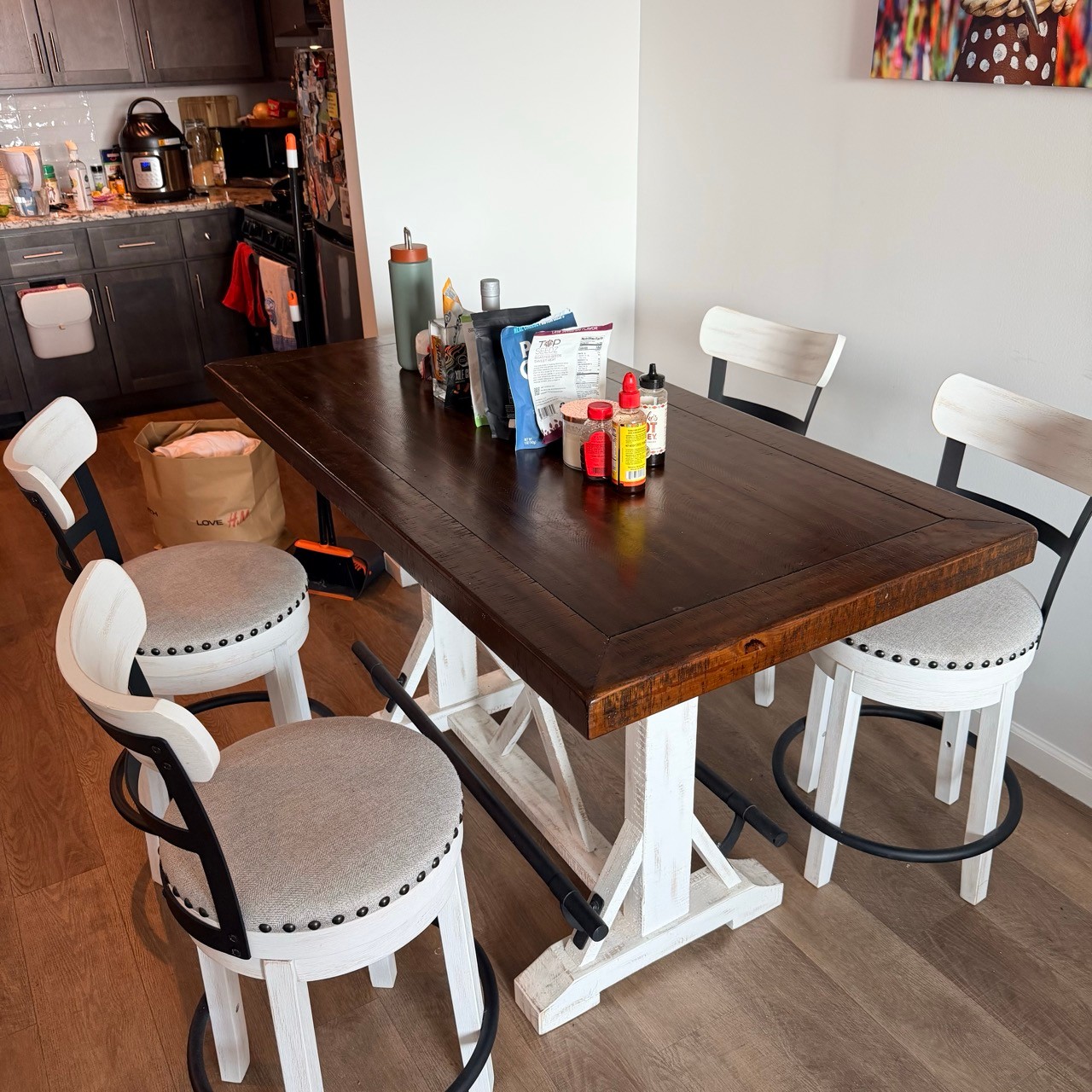 Counter Height Bar Stools (Pair) - photo 3