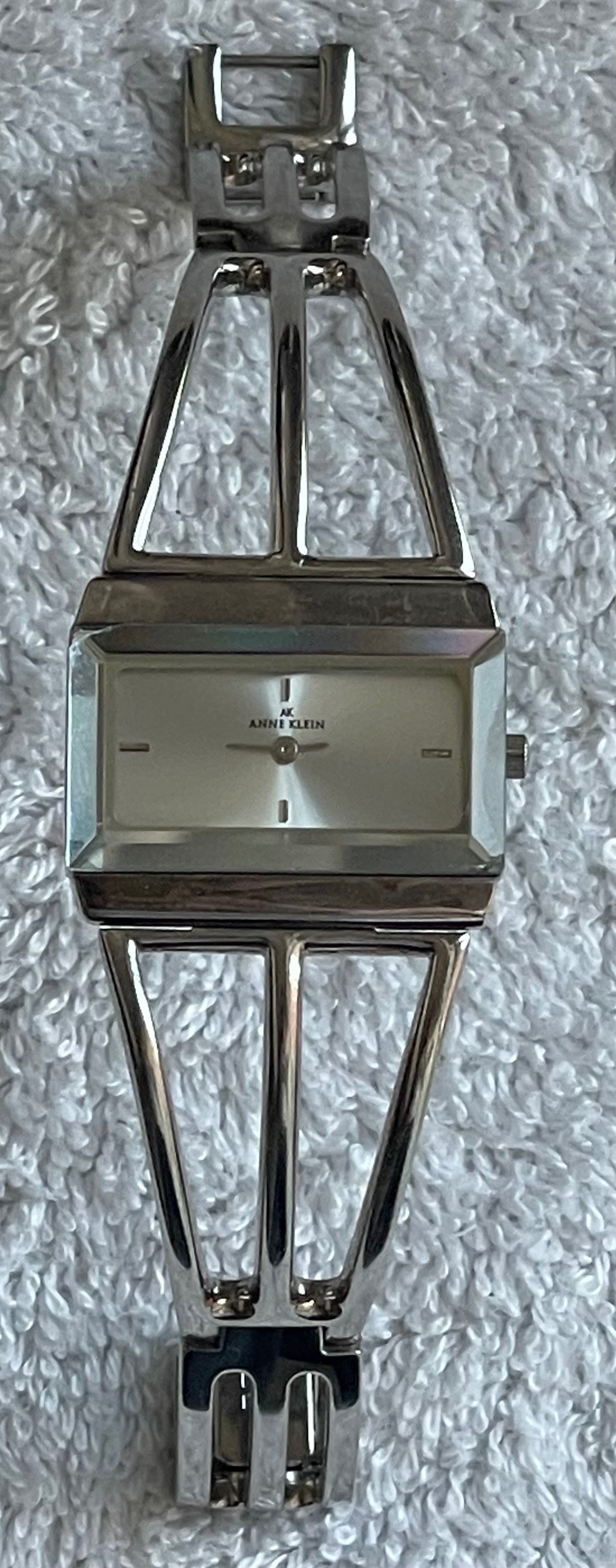 Anne Klein Silver Caged Cuff Watch 10/6757 (Needs Battery) - photo 2