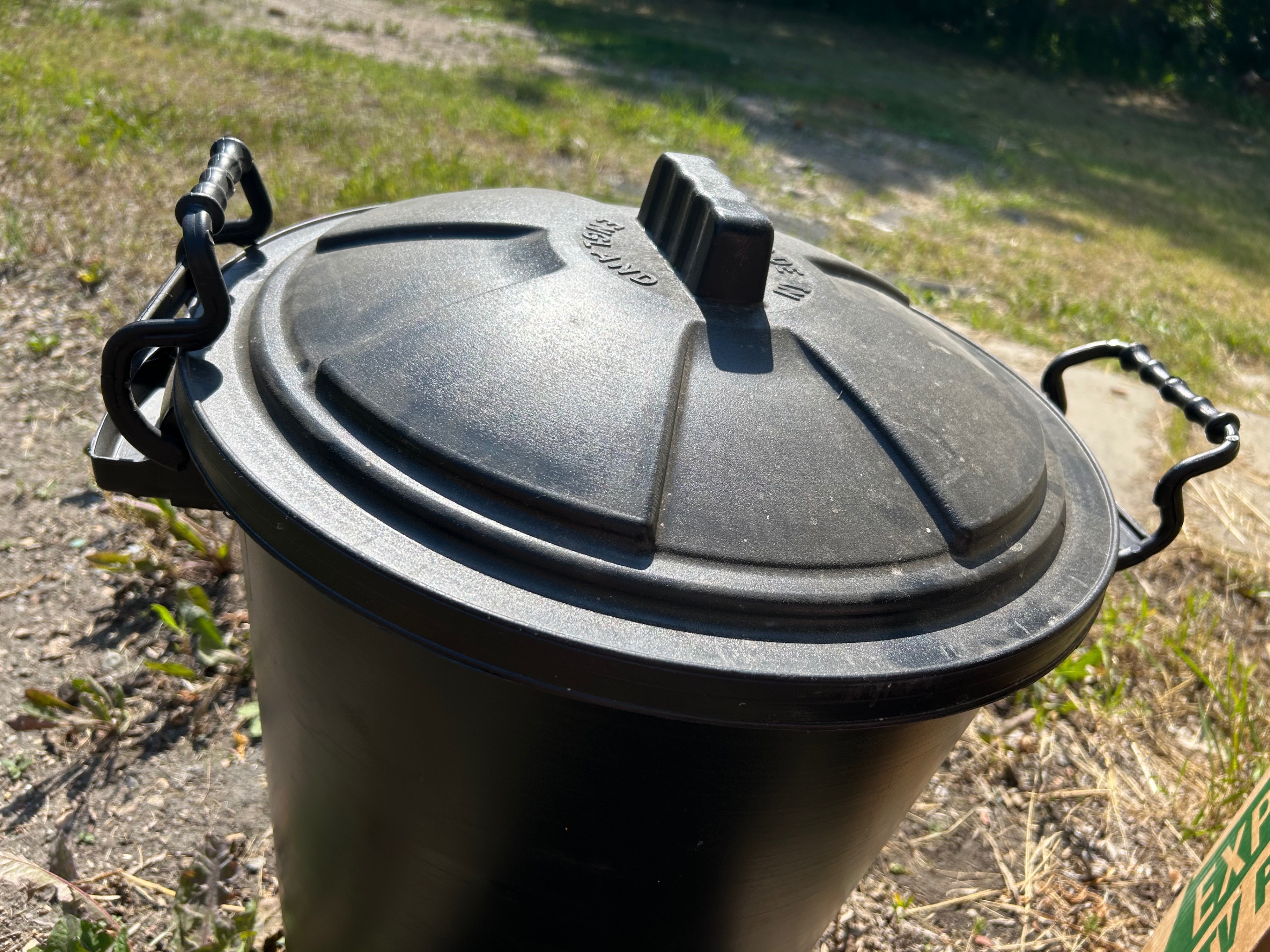 50L Large Black Plastic Storage Bin - photo 5