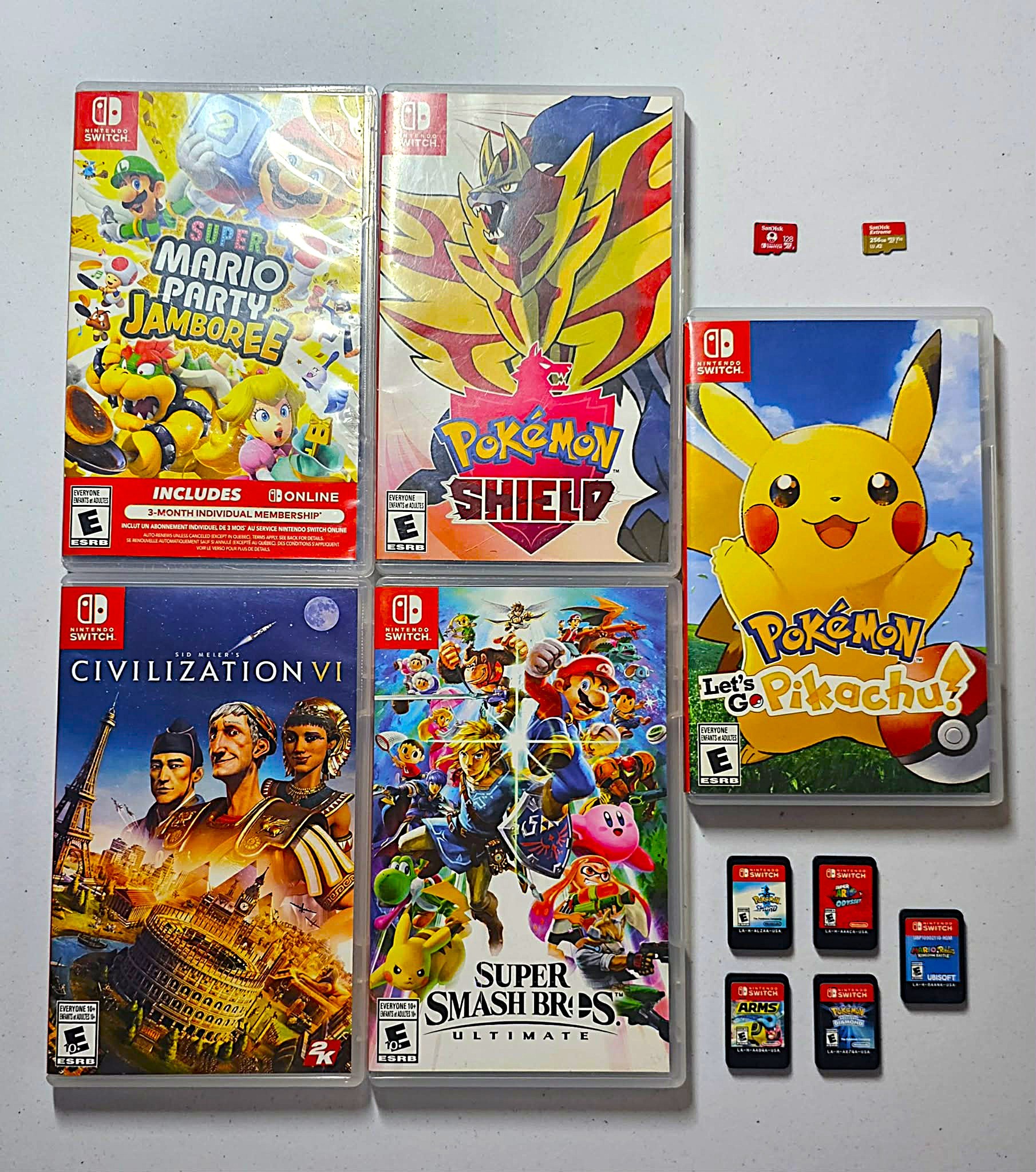 🔥Nintendo Switch Games! ( Mario, Pokemon, Smash Bros)