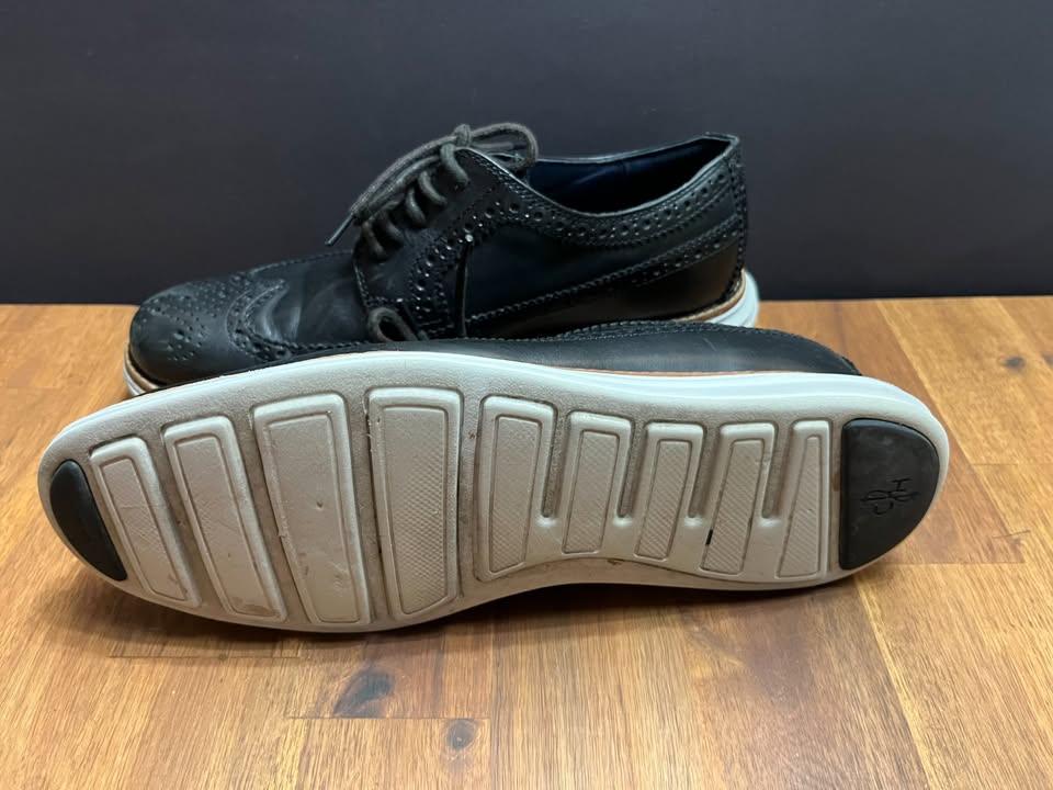 Cole Haan Long Lunargrand Wingtip Black Leather Oxford Shoe - photo 3