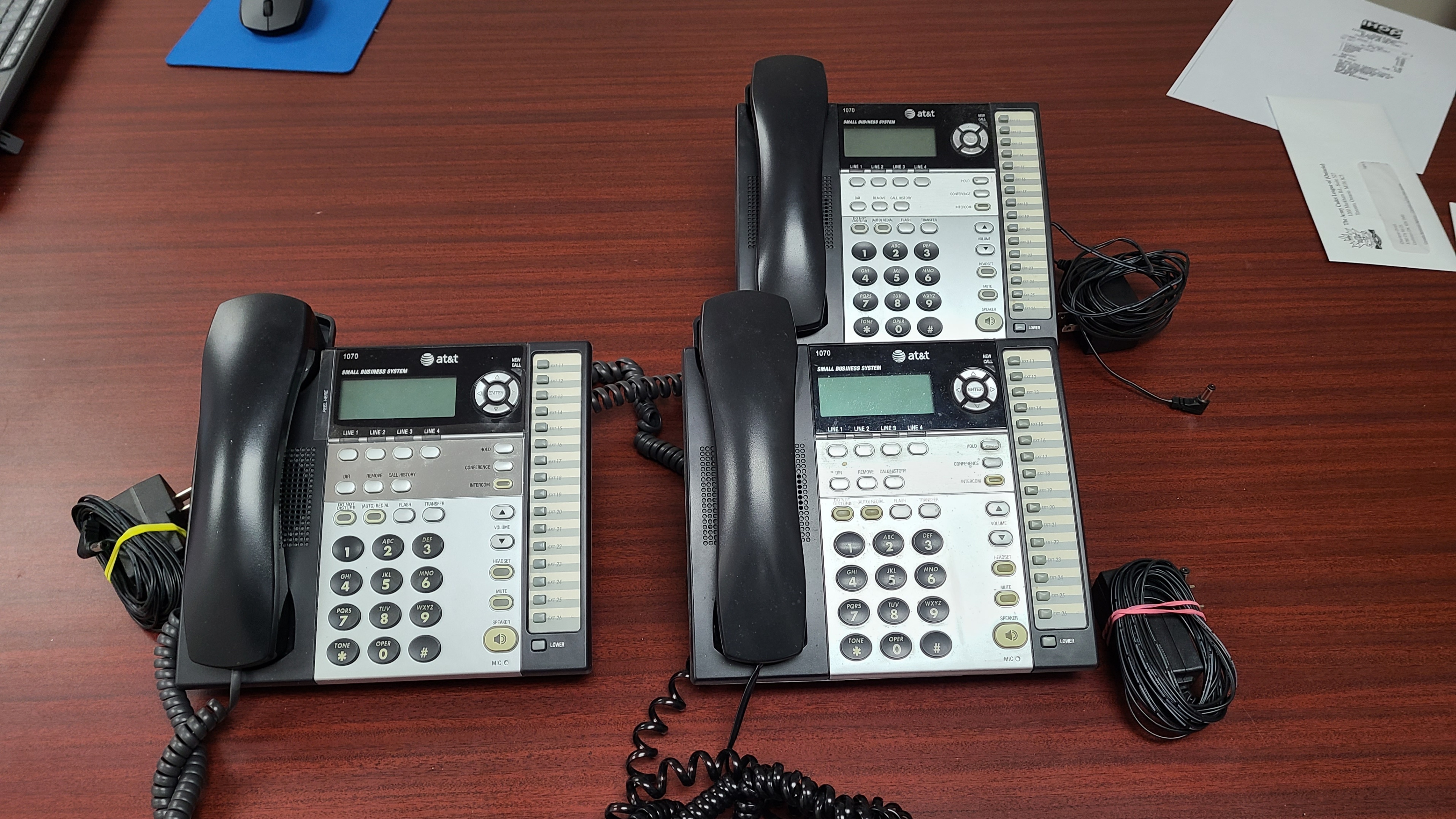 AT&T 1070 Small Business System Telephones (3 units)