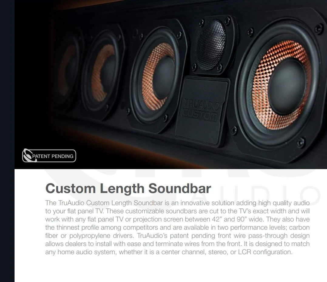 TruAudio Black Soundbar