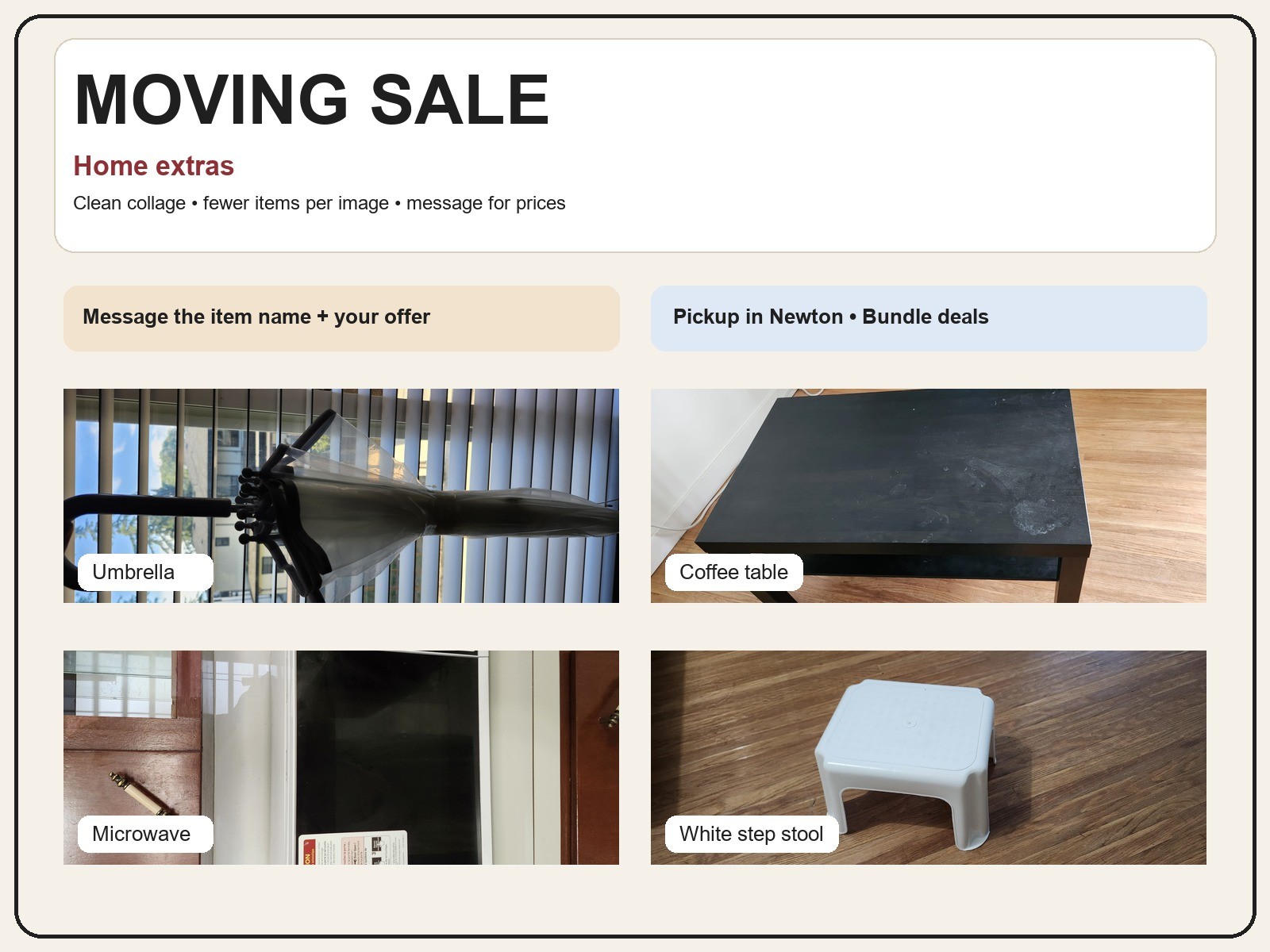 Moving Out Sale - Furniture & Home Items - Message for Prices - photo 5