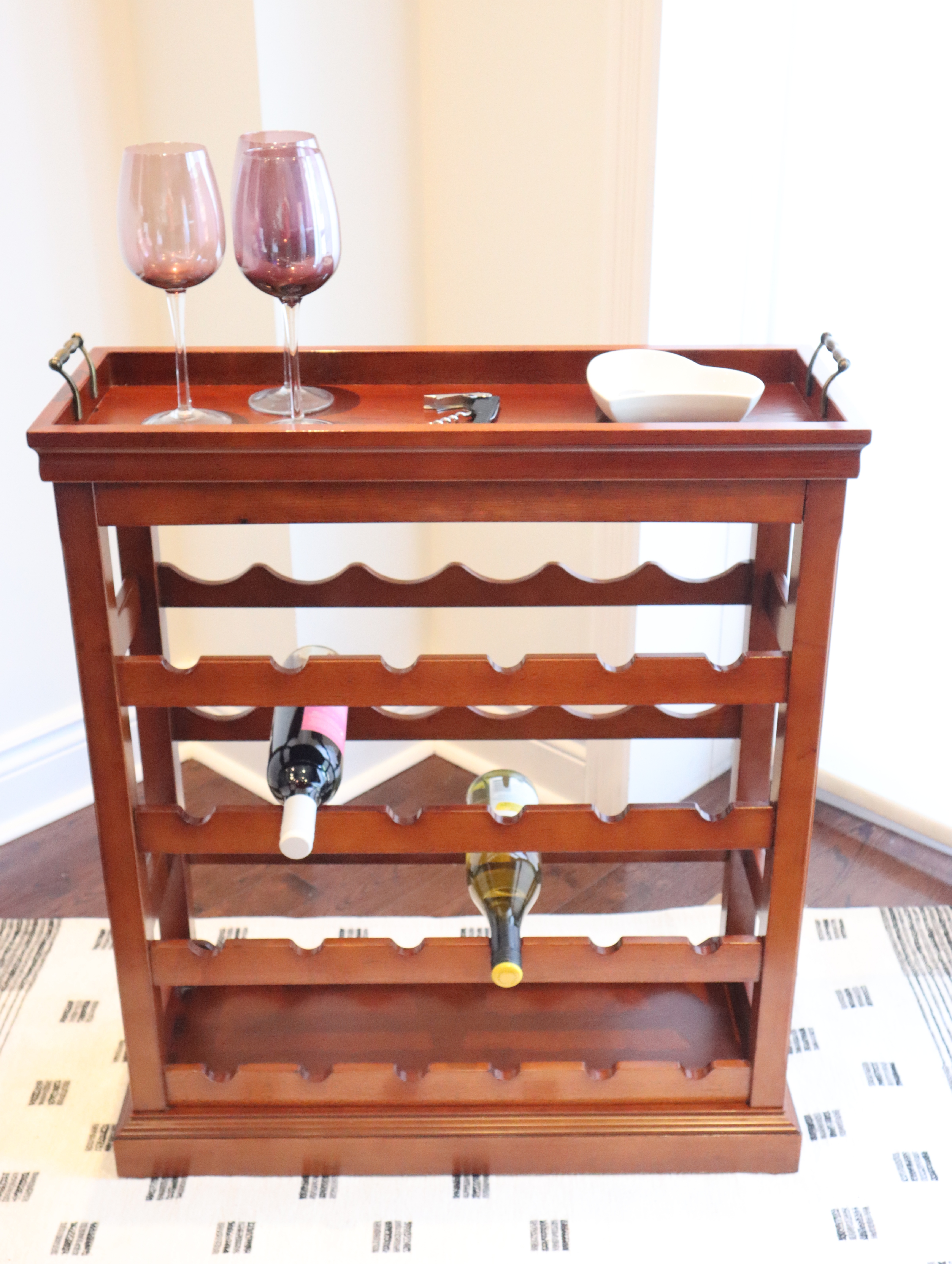 Bombay Furniture Co. Wine Rack with Removeable Tray