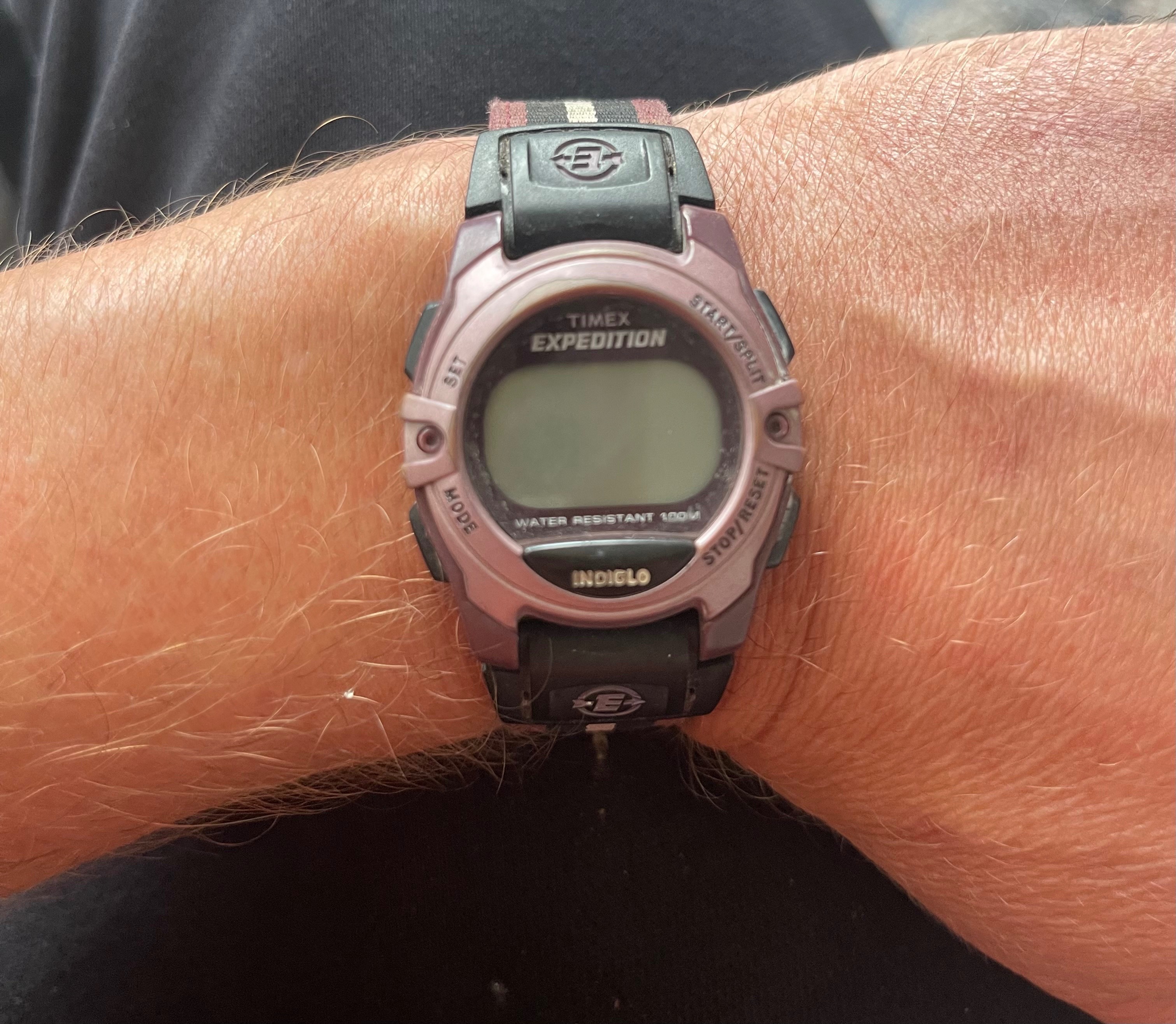 Timex Expedition Indiglo Digital Watch - Plum (Needs Battery) - photo 2