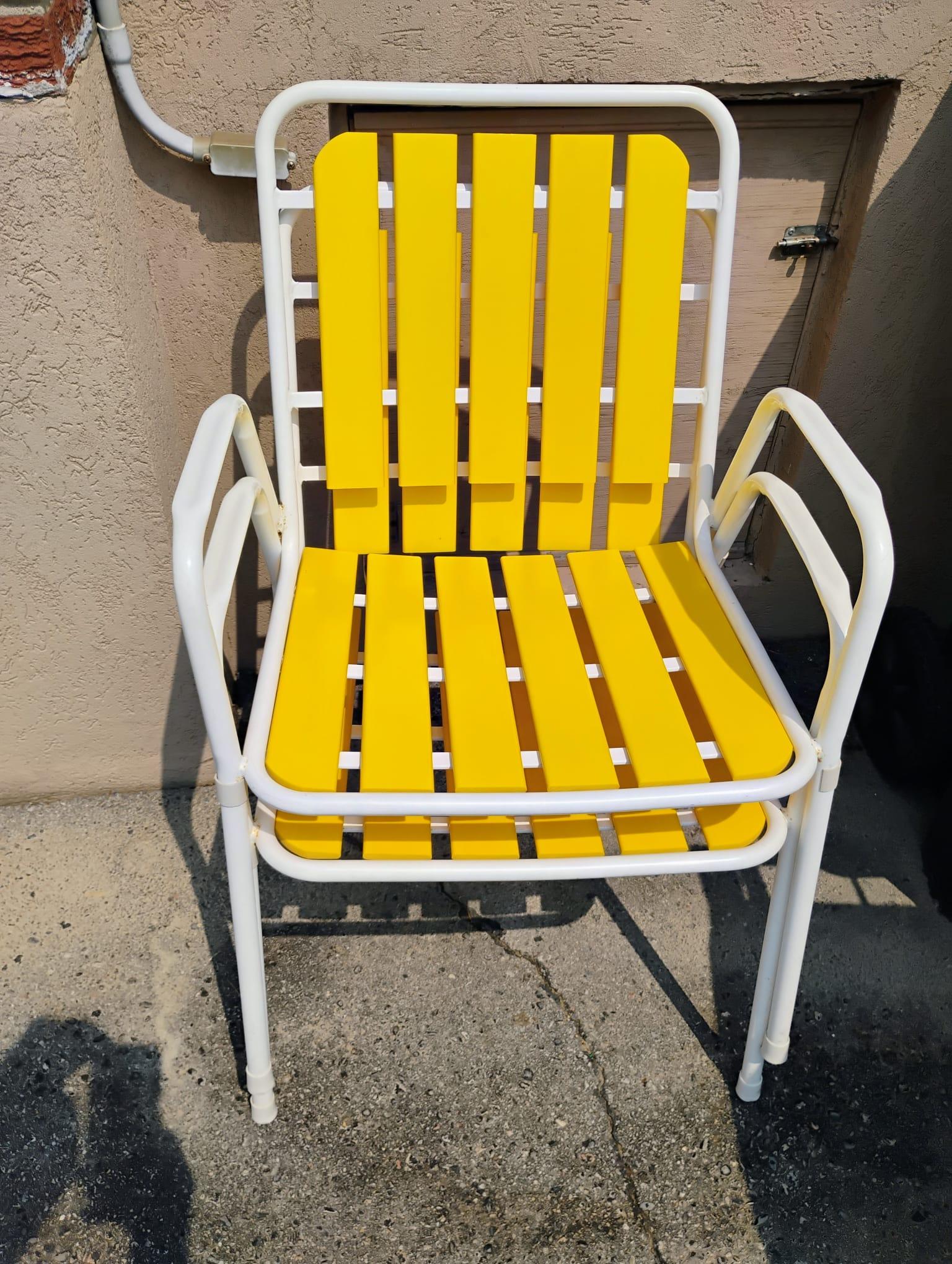 Vintage  Set of 4 Heavy Duty Patio Chairs