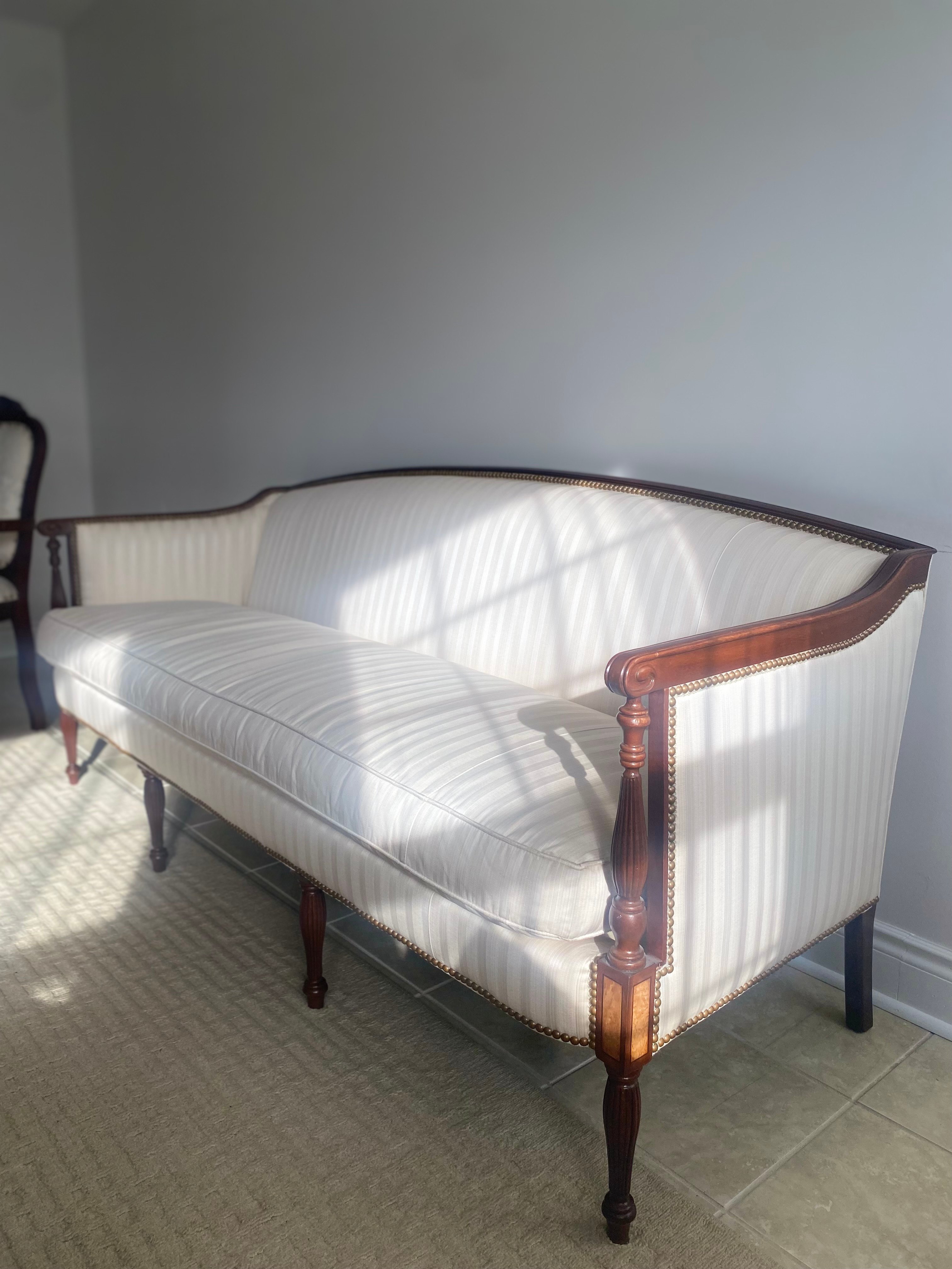 Hickory Chair Sheraton Sofa & 2 Coordinating Traditional Chairs - photo 3