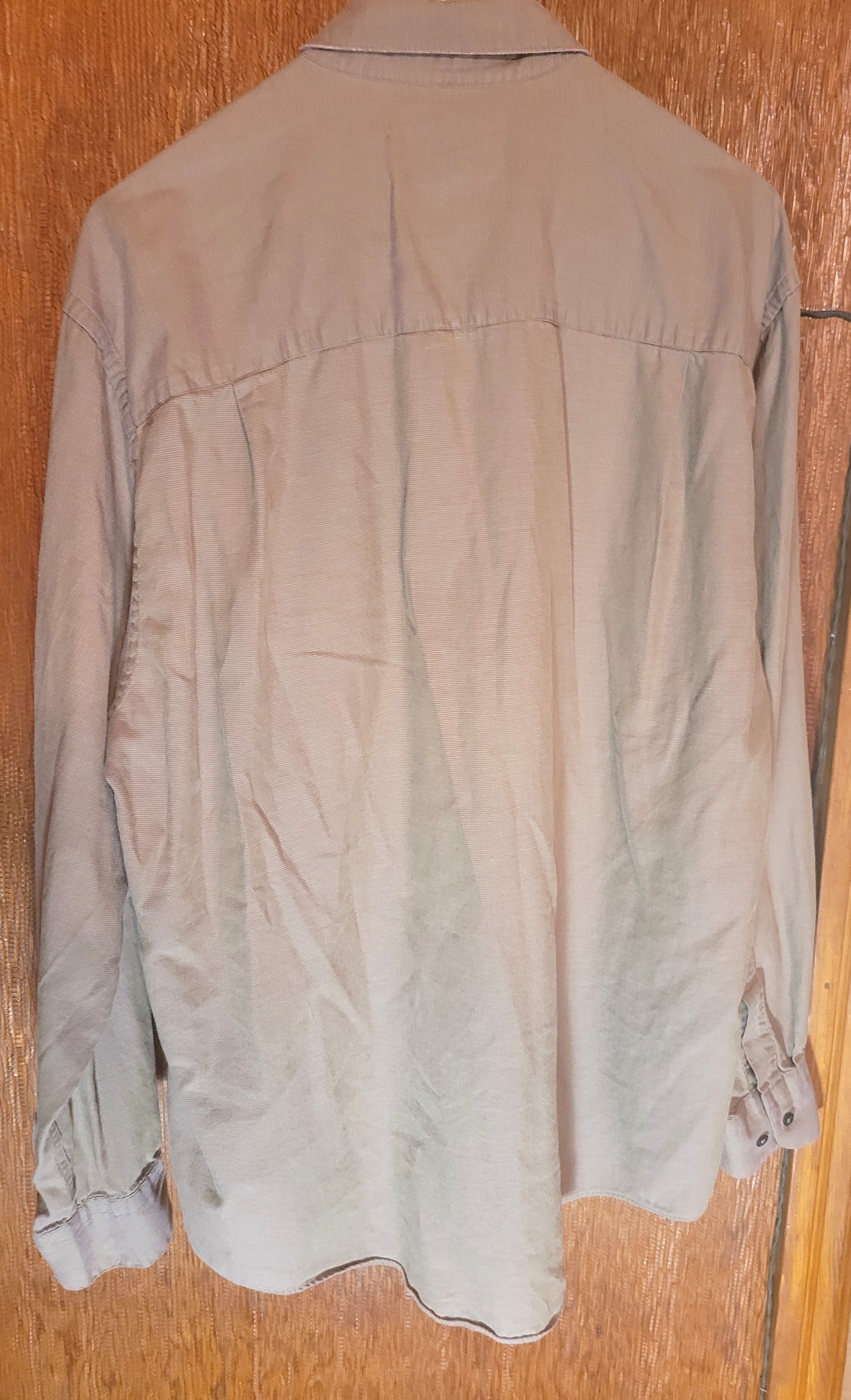 Vintage cK Calvin Klein Mens 15.5 34-35 Taupe Brown 100% Cotton - photo 5