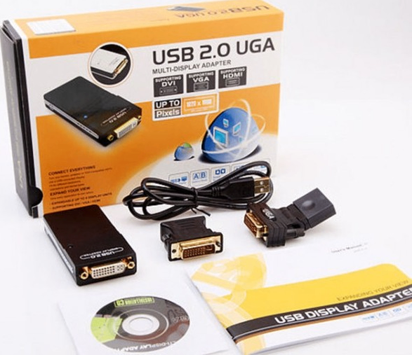 USB2.0 Universal Graphics Adapter (UGA) Multi-display adapter