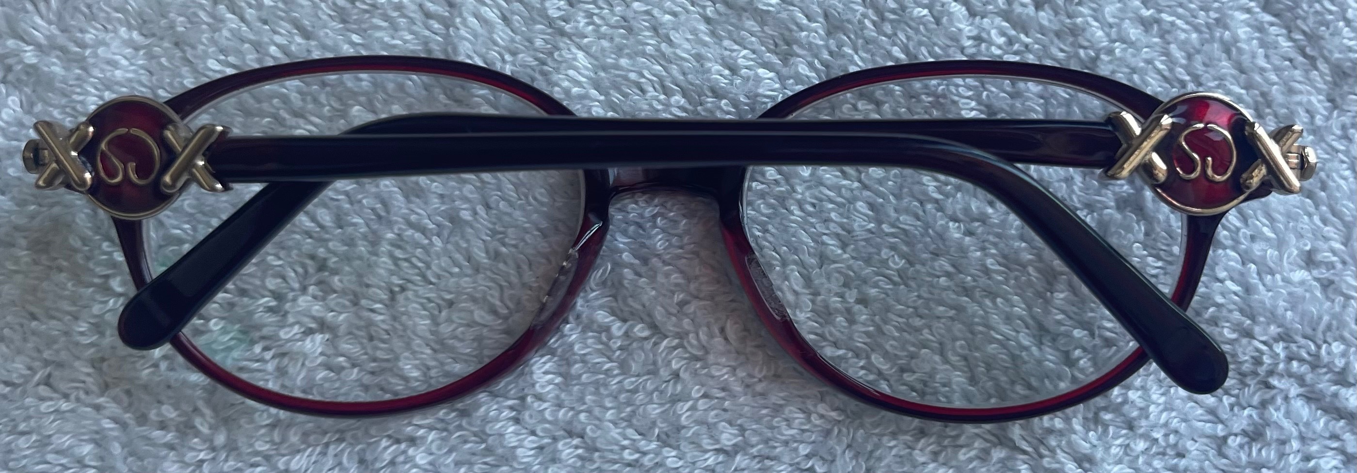 Vintage St. John Luxury Eyeglass Frames (Ruby Red & Gold) - photo 4