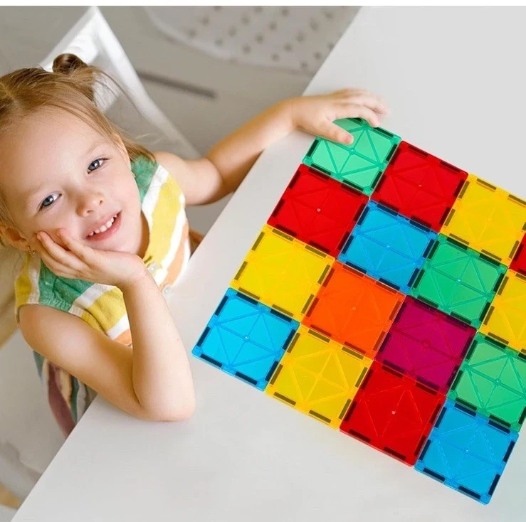 FNJO Magnetic Tiles 110PCS Magnet Building Set – STEM - photo 4