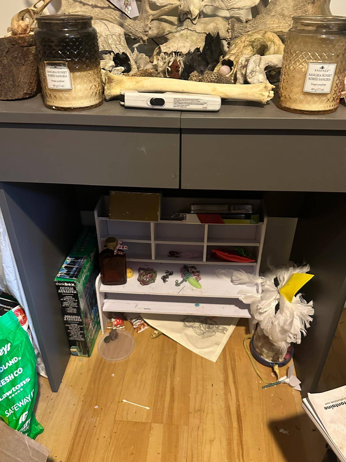 IKEA Grey Vanity Desk - photo 2