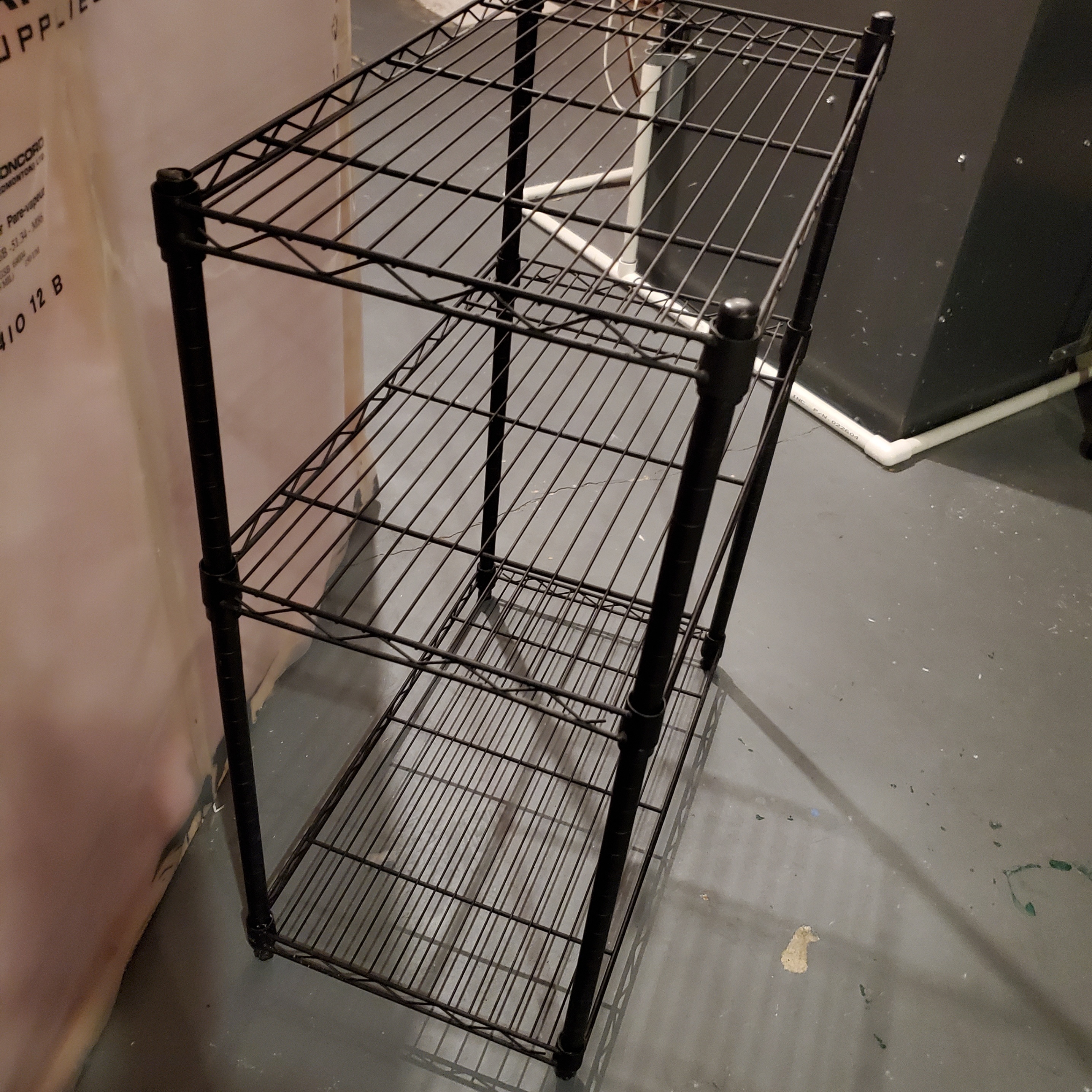 Black metal wire shelf - photo 2