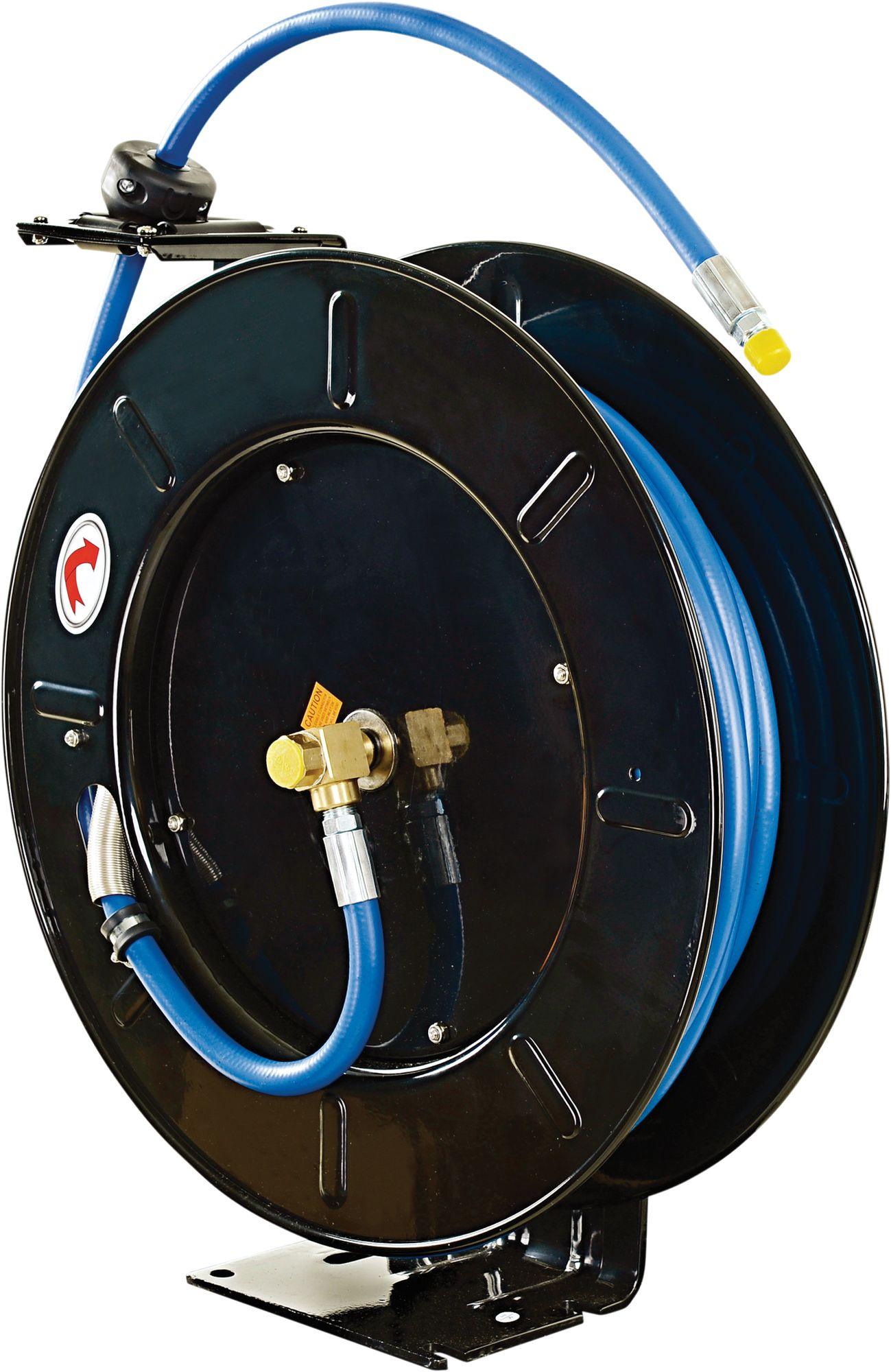 3/8 in. x 50 ft Retractable Pressure Washer Hose Reel