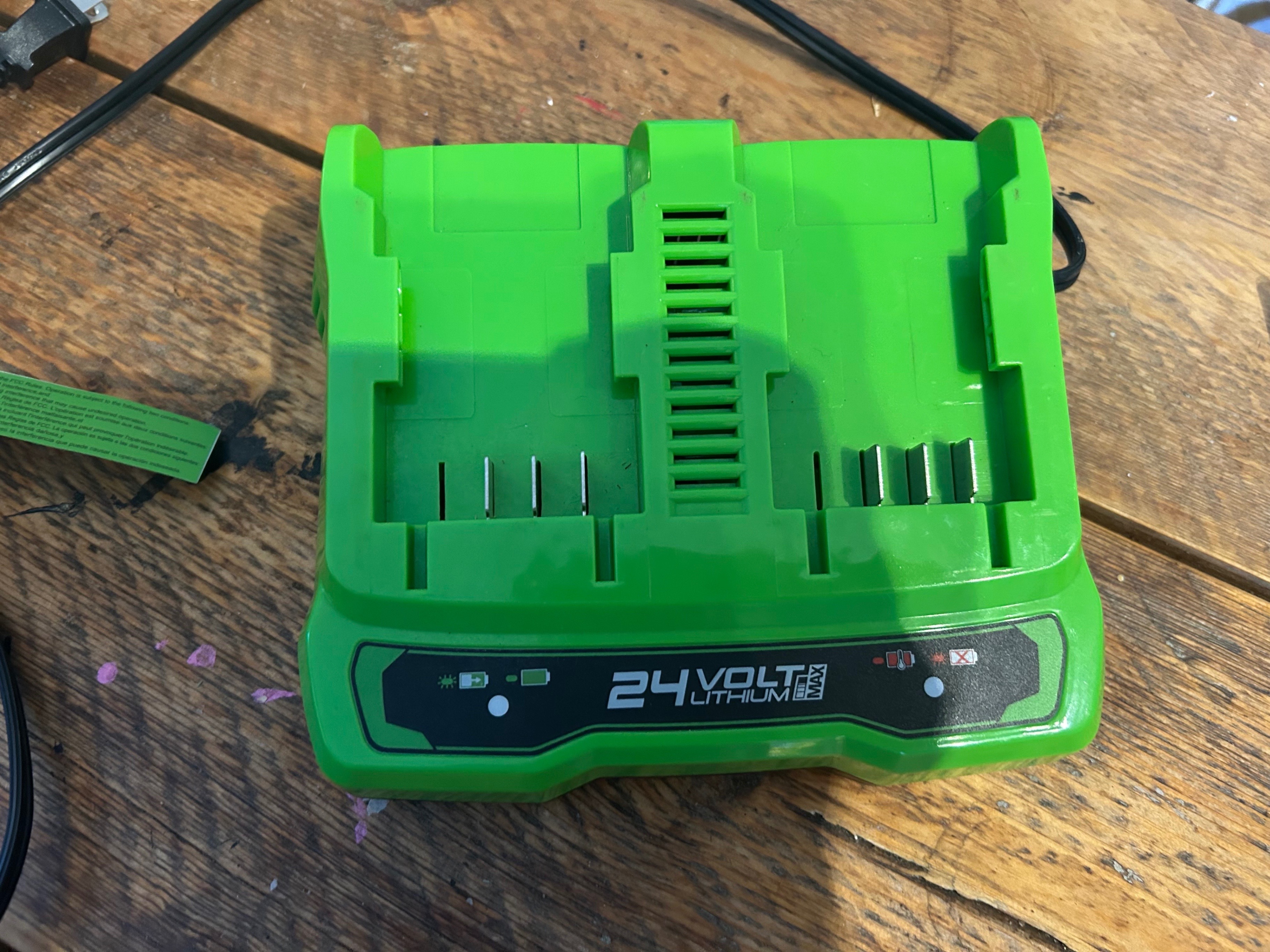 Greenworks 24V Dual Port Battery Charger