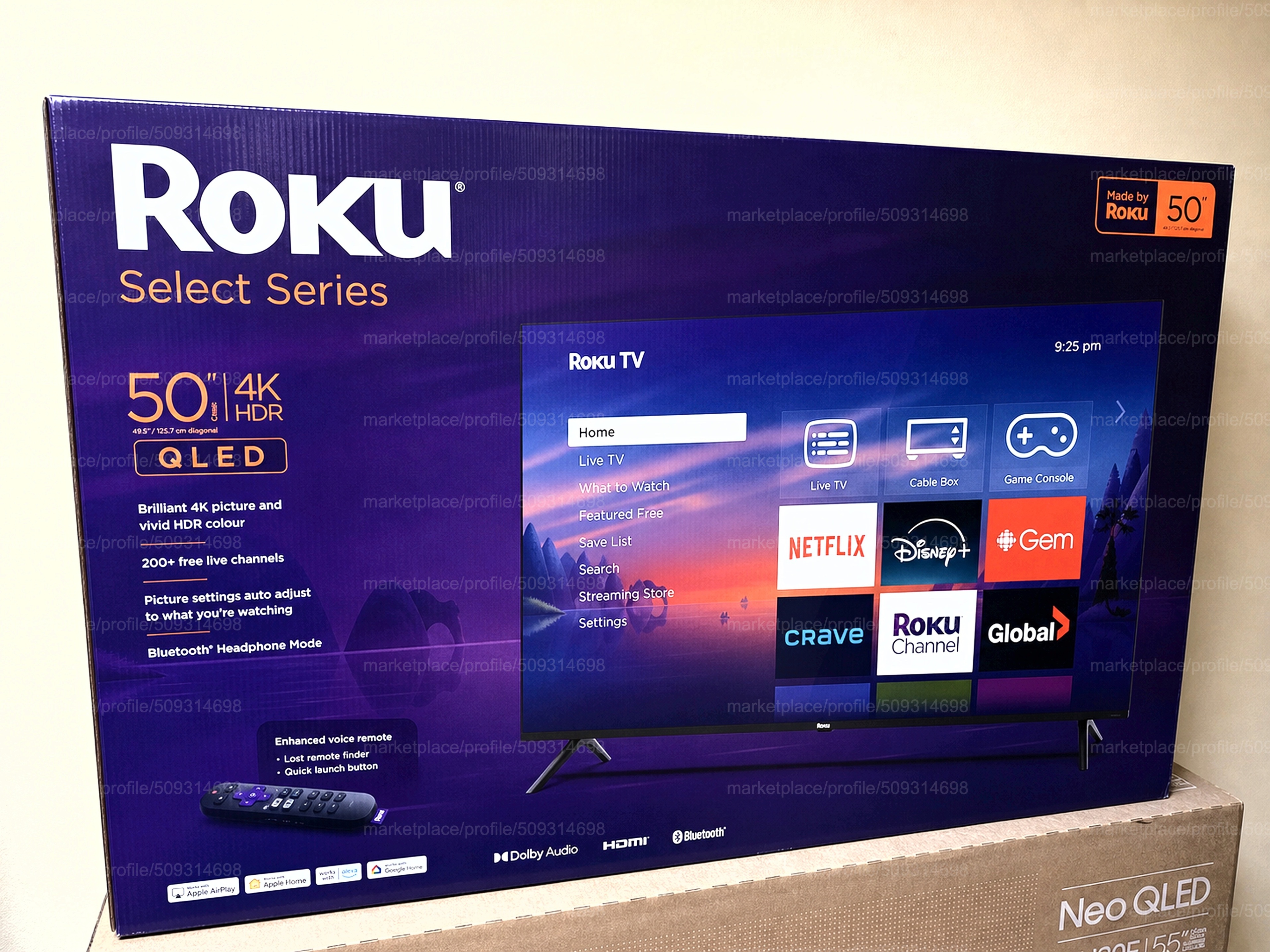 Roku 50" QLED 4K Smart TV - 50R5C5CA Select Series
