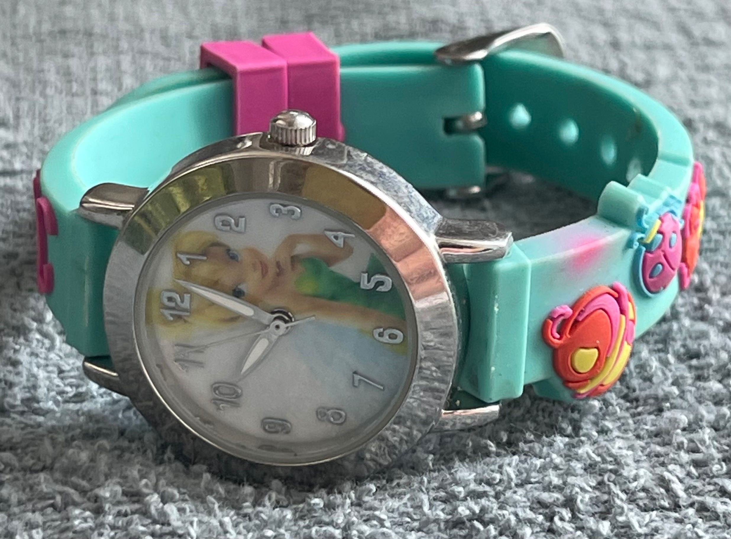 Disney Tinkerbell 3D Charm Kids Watch (Needs Battery)