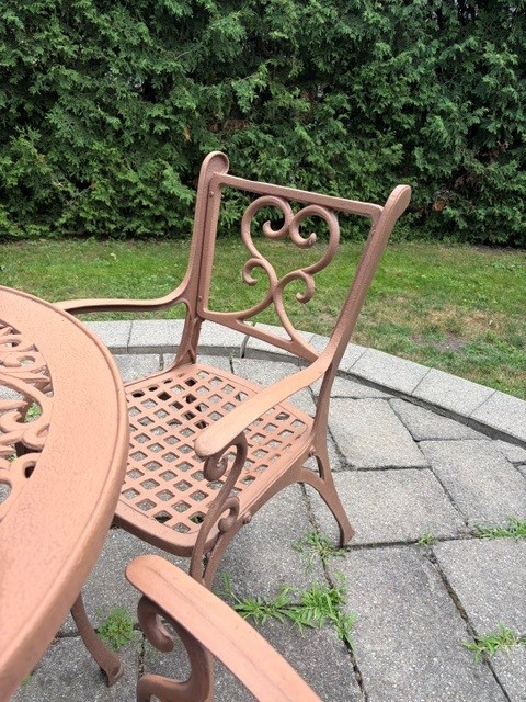 Cast Iron Patio Table and Chairs Set - photo 4