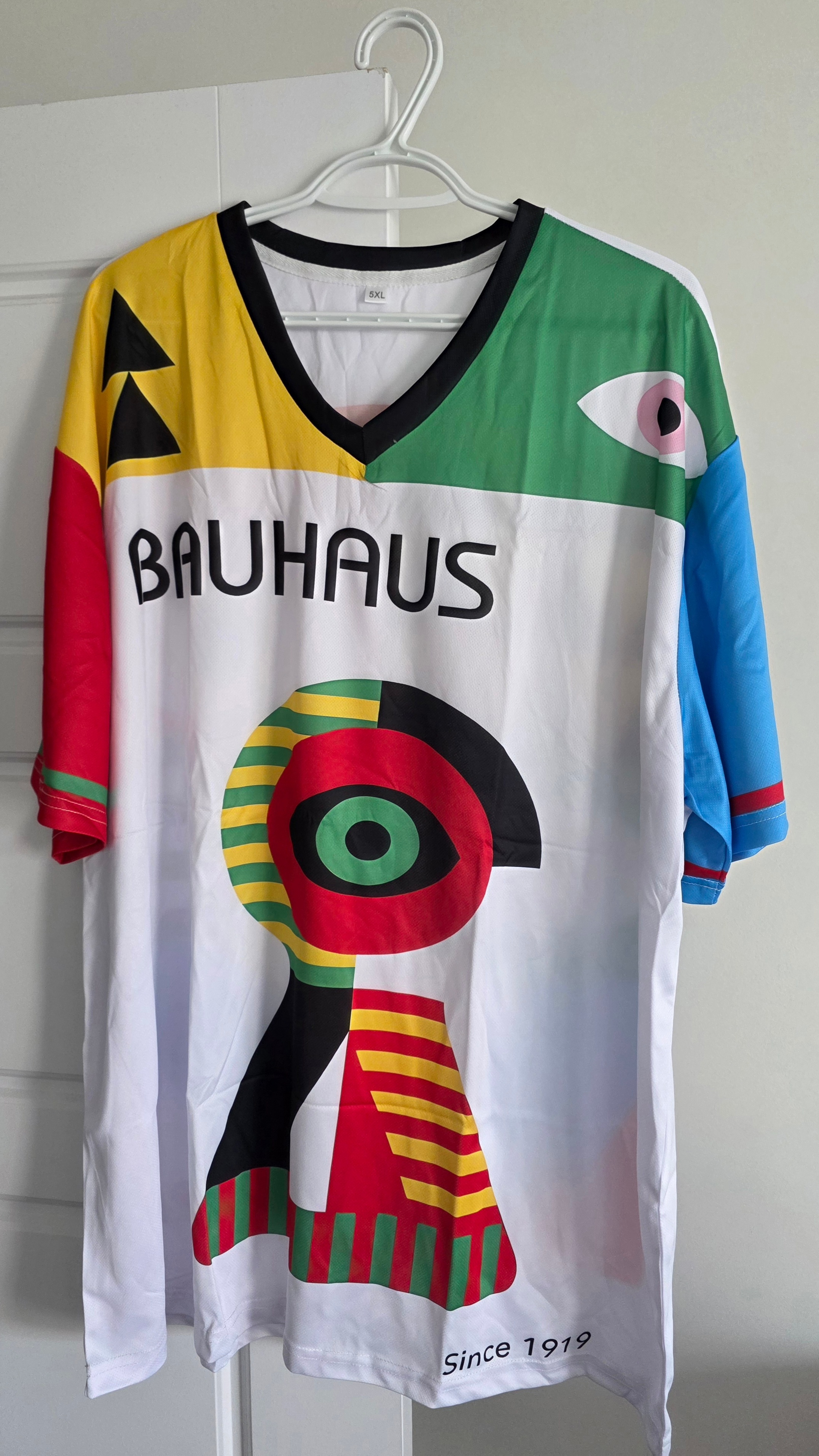 BAUHAUS-Colored Geometric Eyes-Oversized Mesh Jersey-Unisex 2XL - photo 3