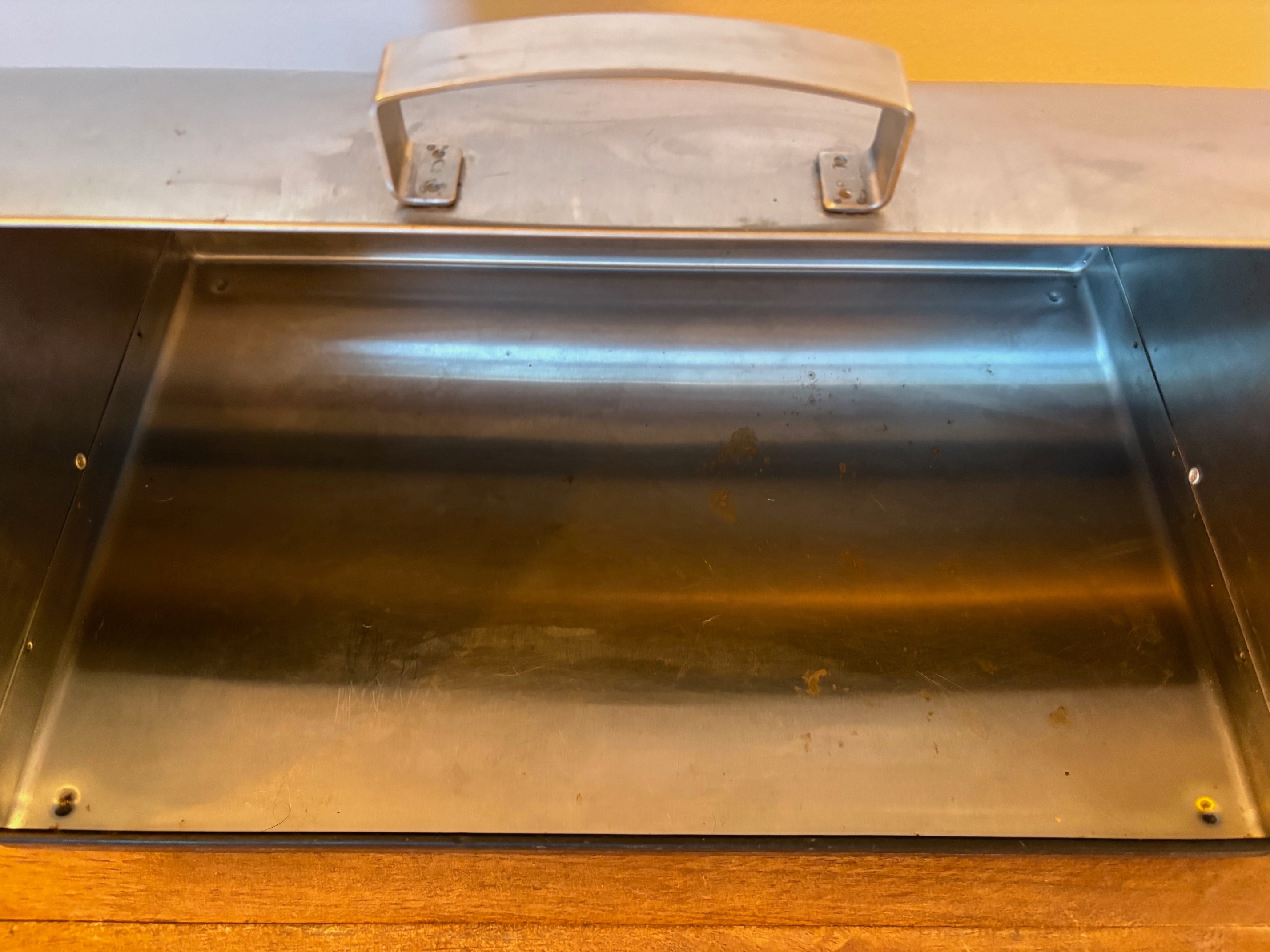 Vintage IKEA ORDNING Stainless Steel Bread Box Bin - photo 3
