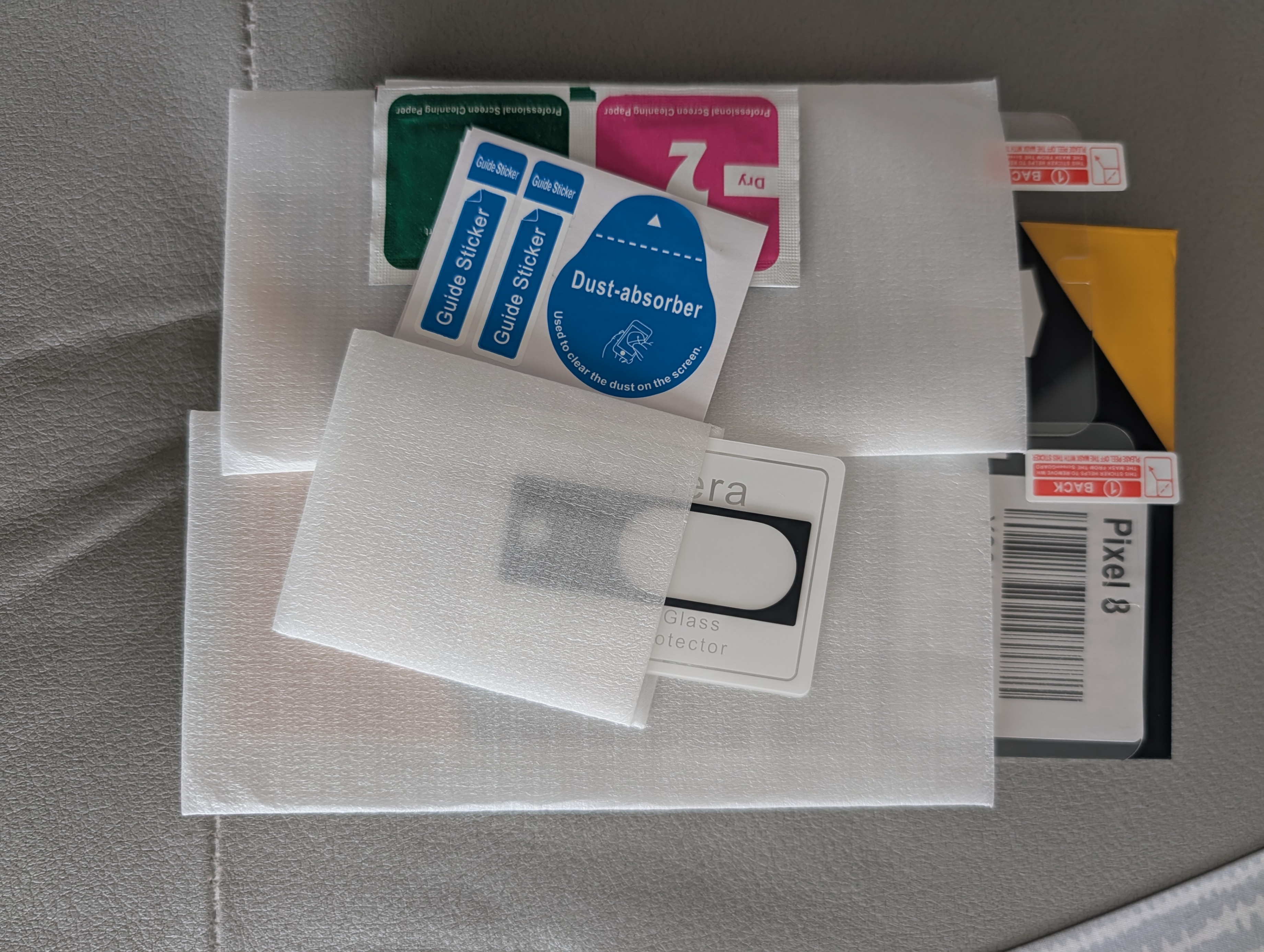 Pixel 8 screen and camera protectors
