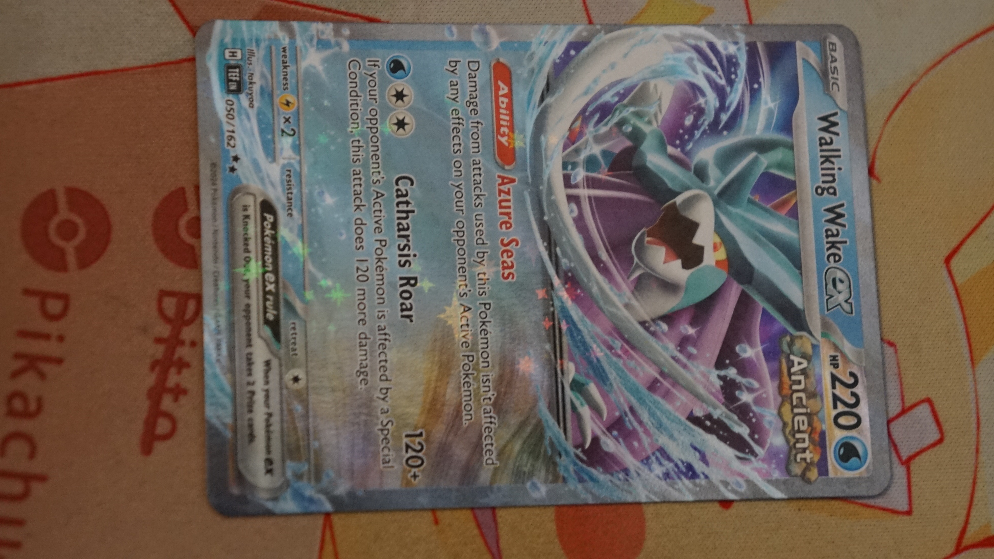 Pokemon Walking Wake ex 050/162 Temporal Forces Non-Holo NM - photo 3