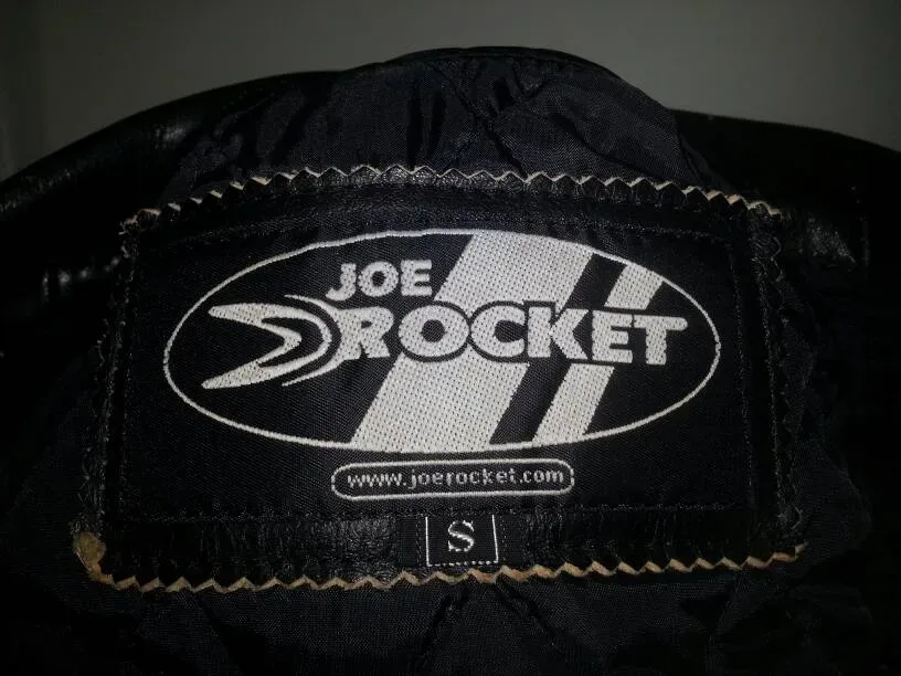 Leather Motorcycle Jacket - Vintage Joe Rocket - Black And Wh... - photo 5