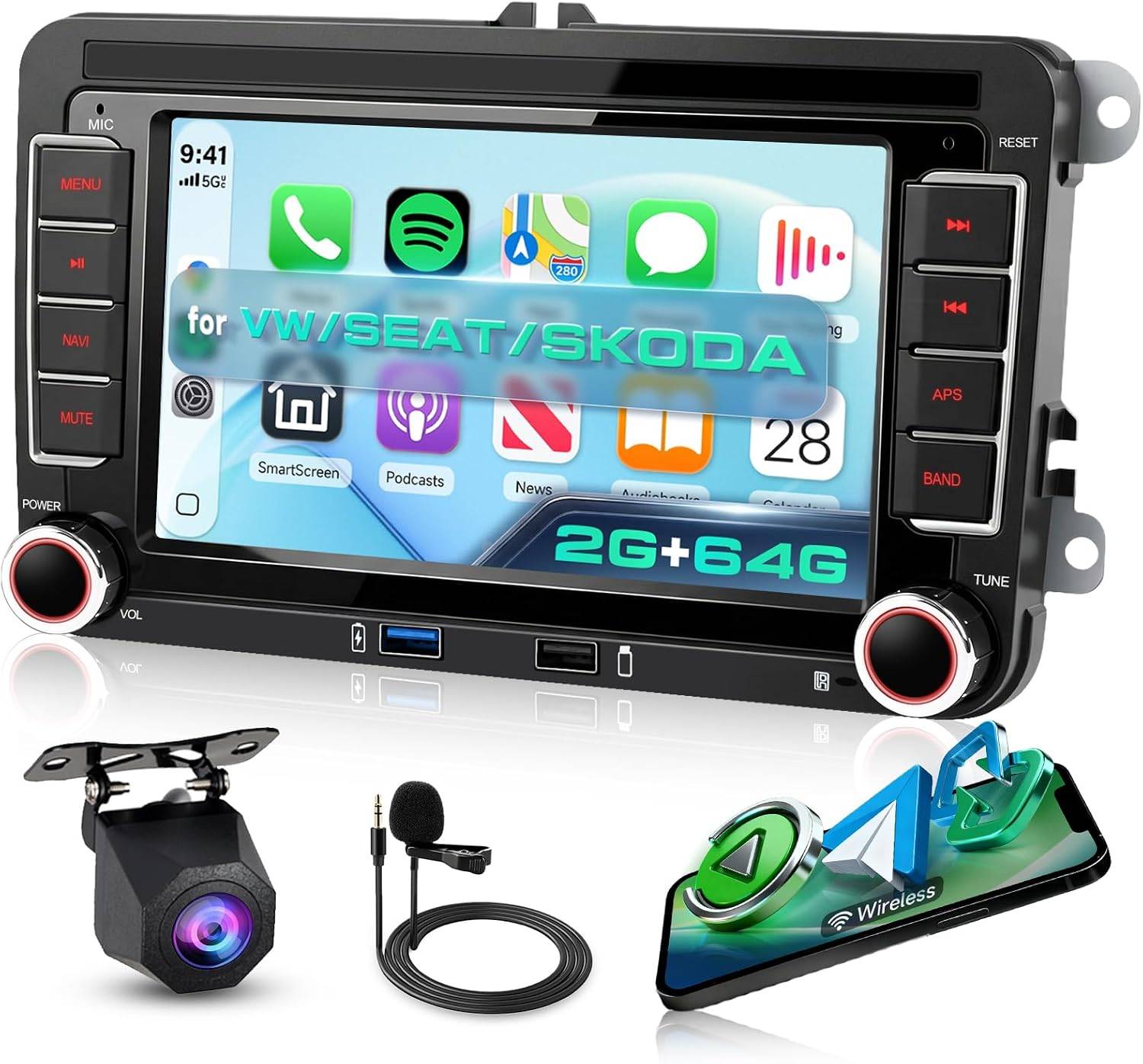 Hodozy Android Car Stereo 7 Inch Touchscreen for VW Jetta - photo 3