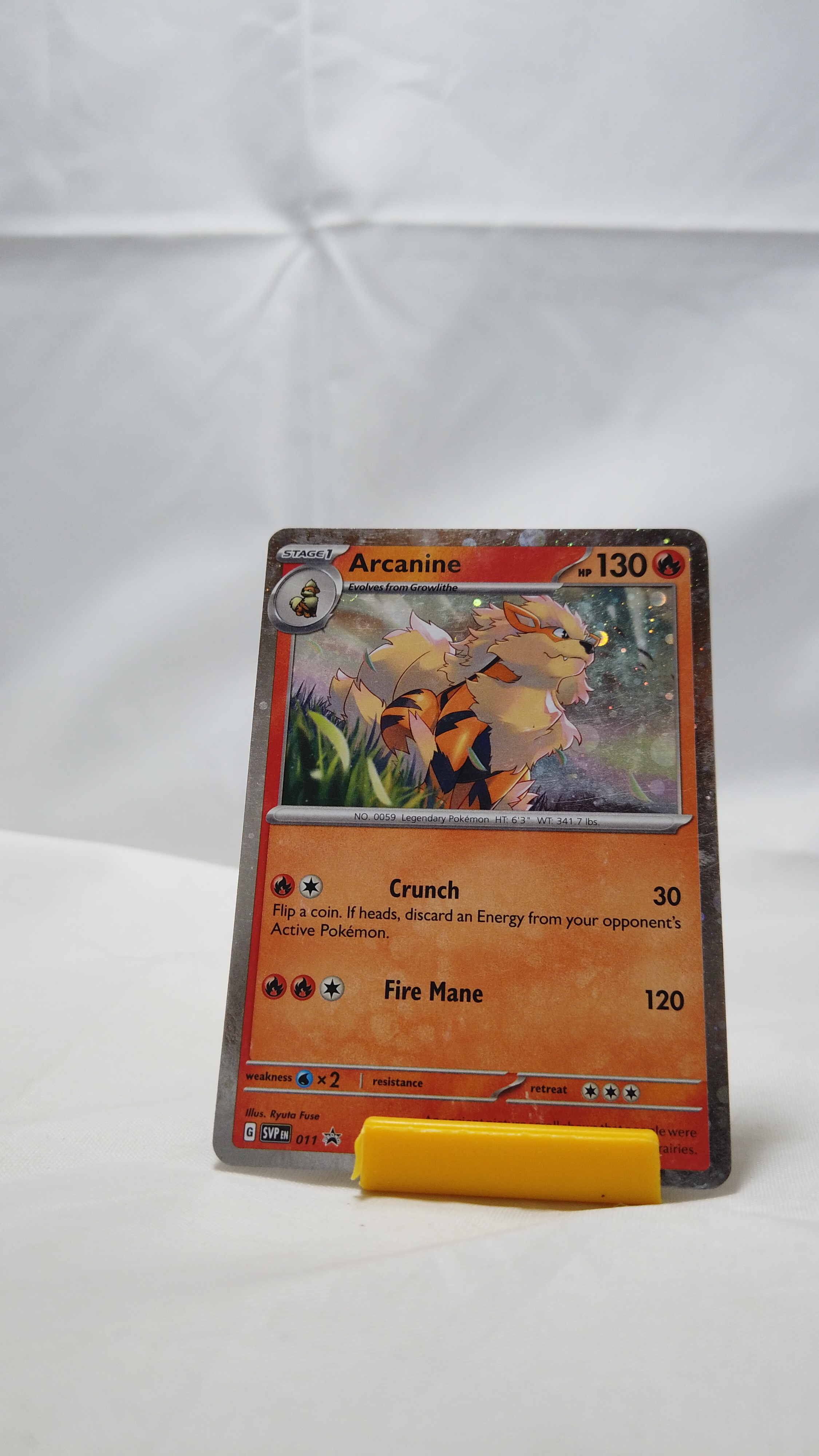 Pokemon Arcanine SVP 011 Scarlet & Violet Black Star Promo Holo