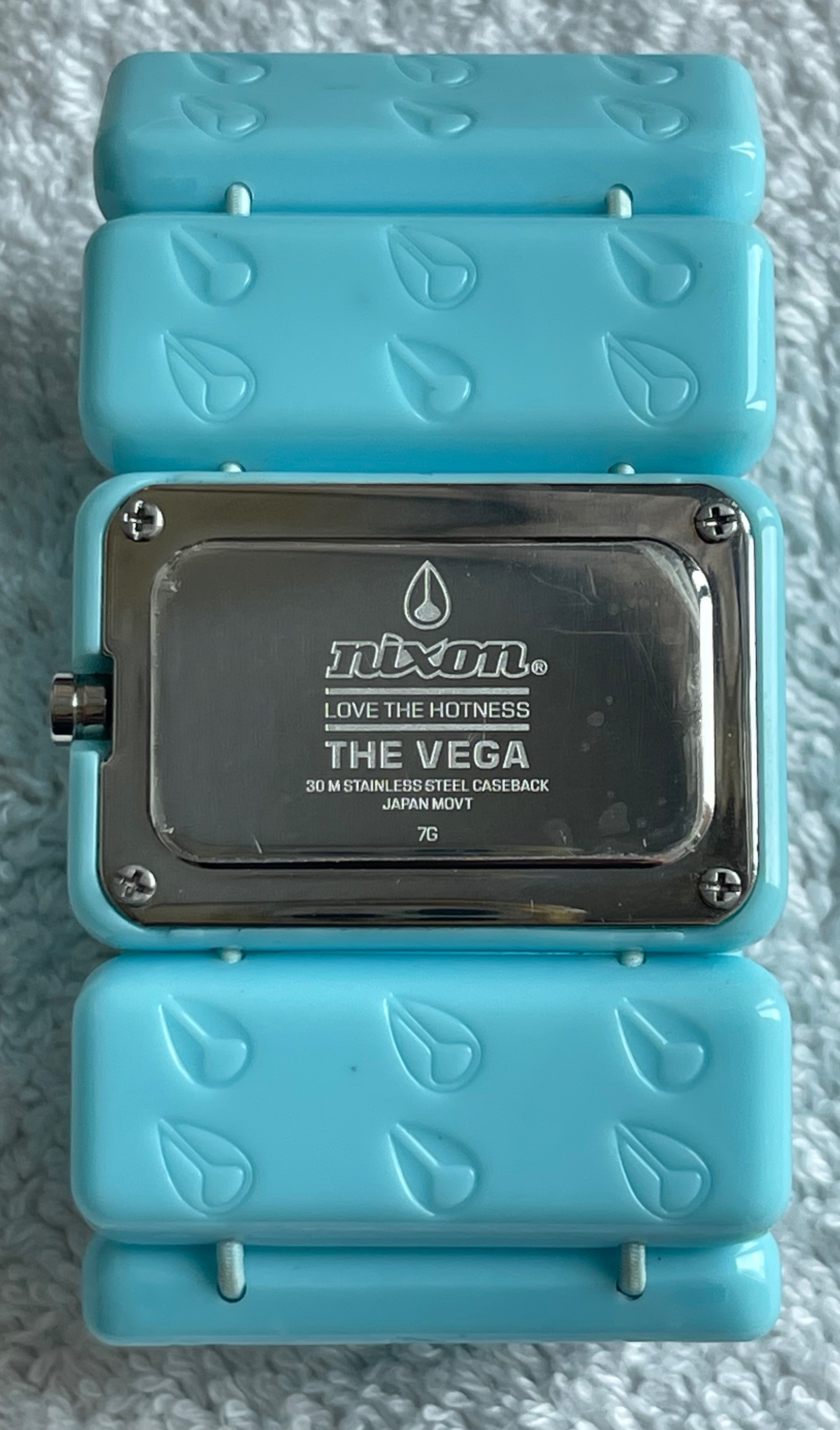 Nixon "The Vega" Aqua Y2K Watch (Needs Battery) - photo 4
