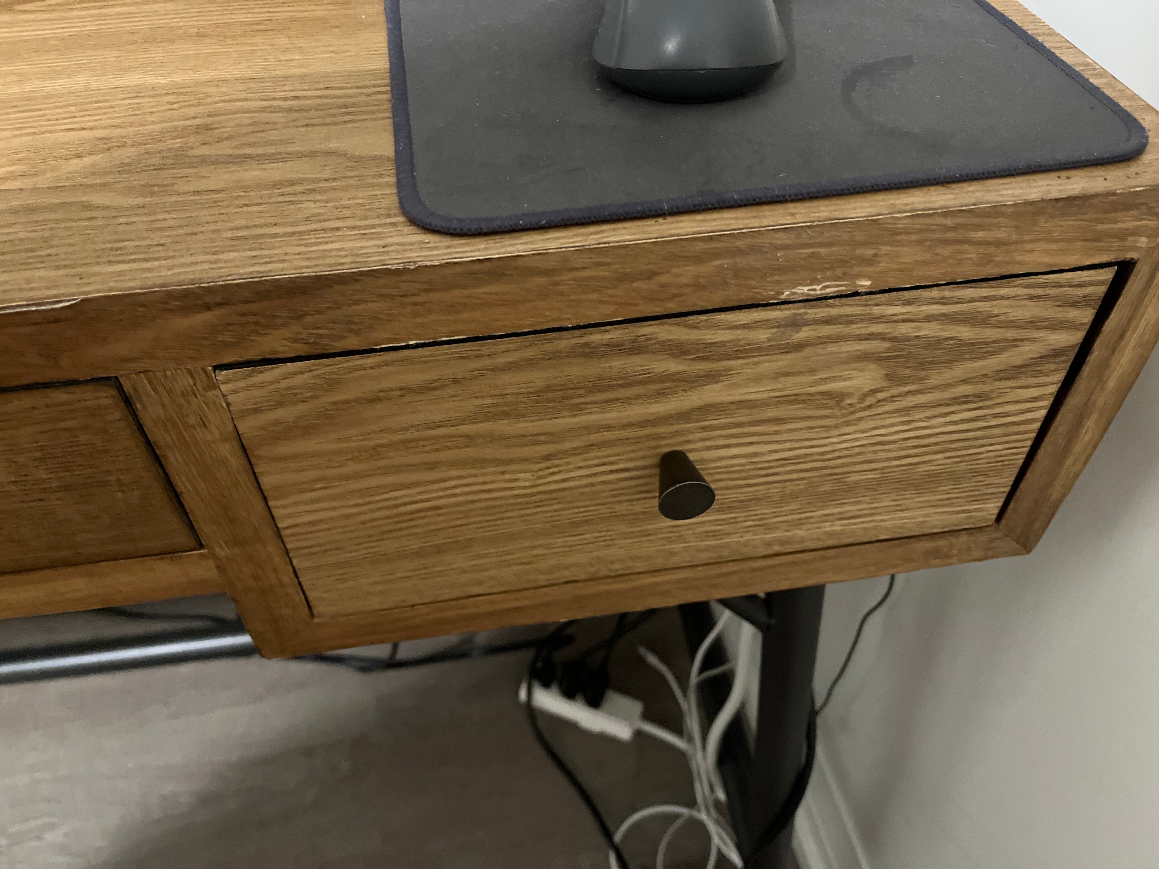 Wooden Desk with Drawers - photo 5