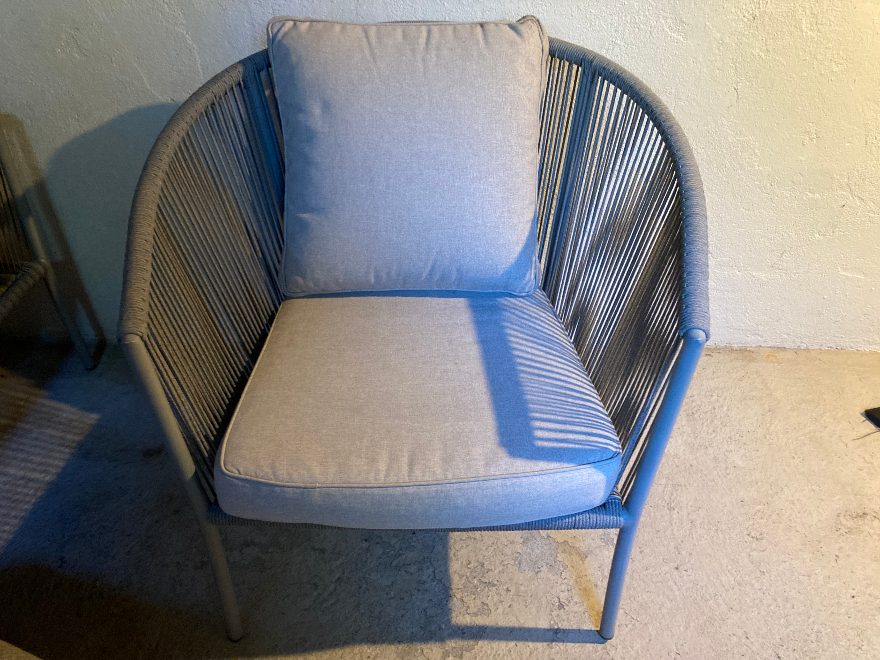 Grey Woven Outdoor Sofa and 2 Chairs (three pieces) - photo 2