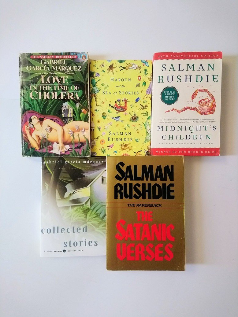 Gabriel Garcia Marquez & Salman Rushdie books!