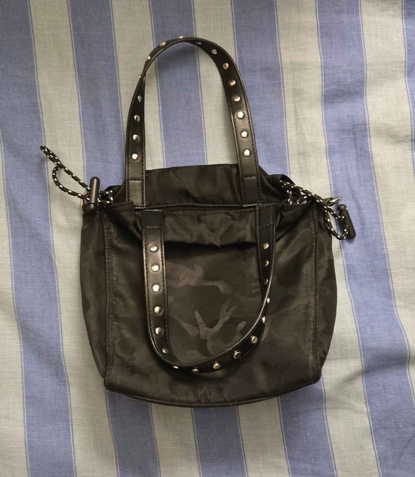 FRENCH CONNECTION Black Nylon Camo Print Bag - photo 5