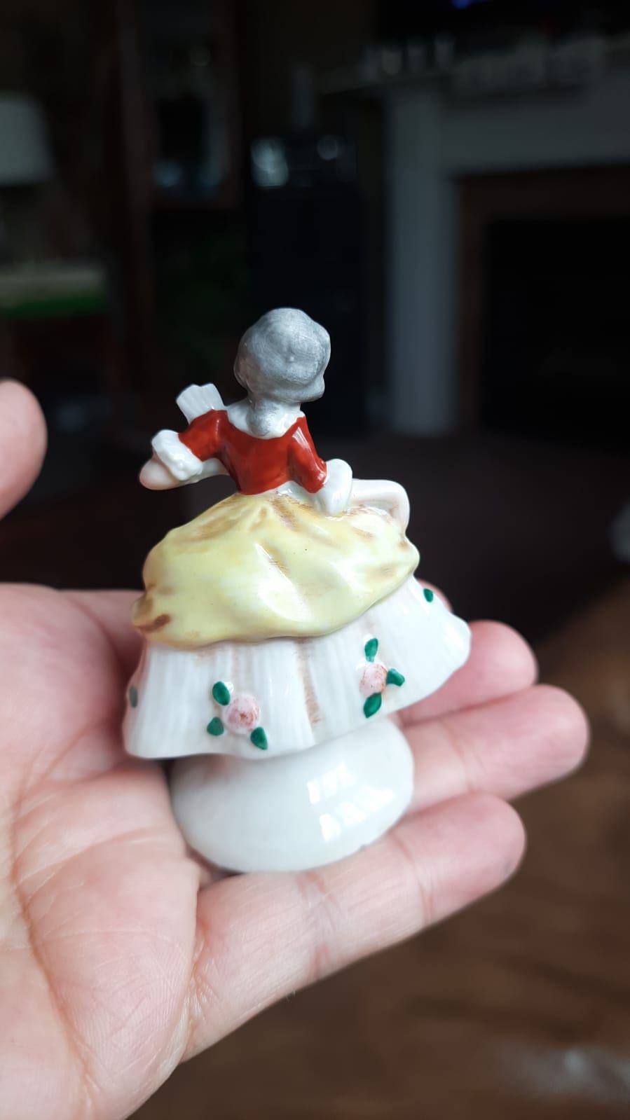 Vintage Miniature Porcelain Victorian Lady Figurine - photo 2