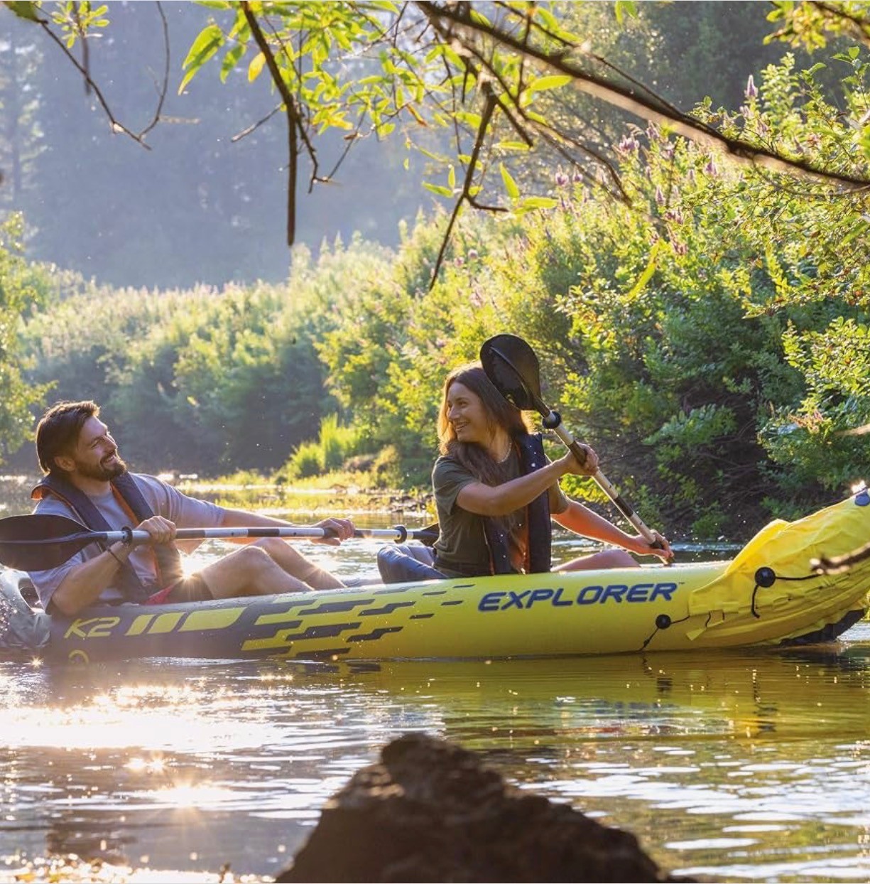 Canoe Kayak Boat Explorer K2 Pour Deux Personnes avec Rames+Pomp - photo 3