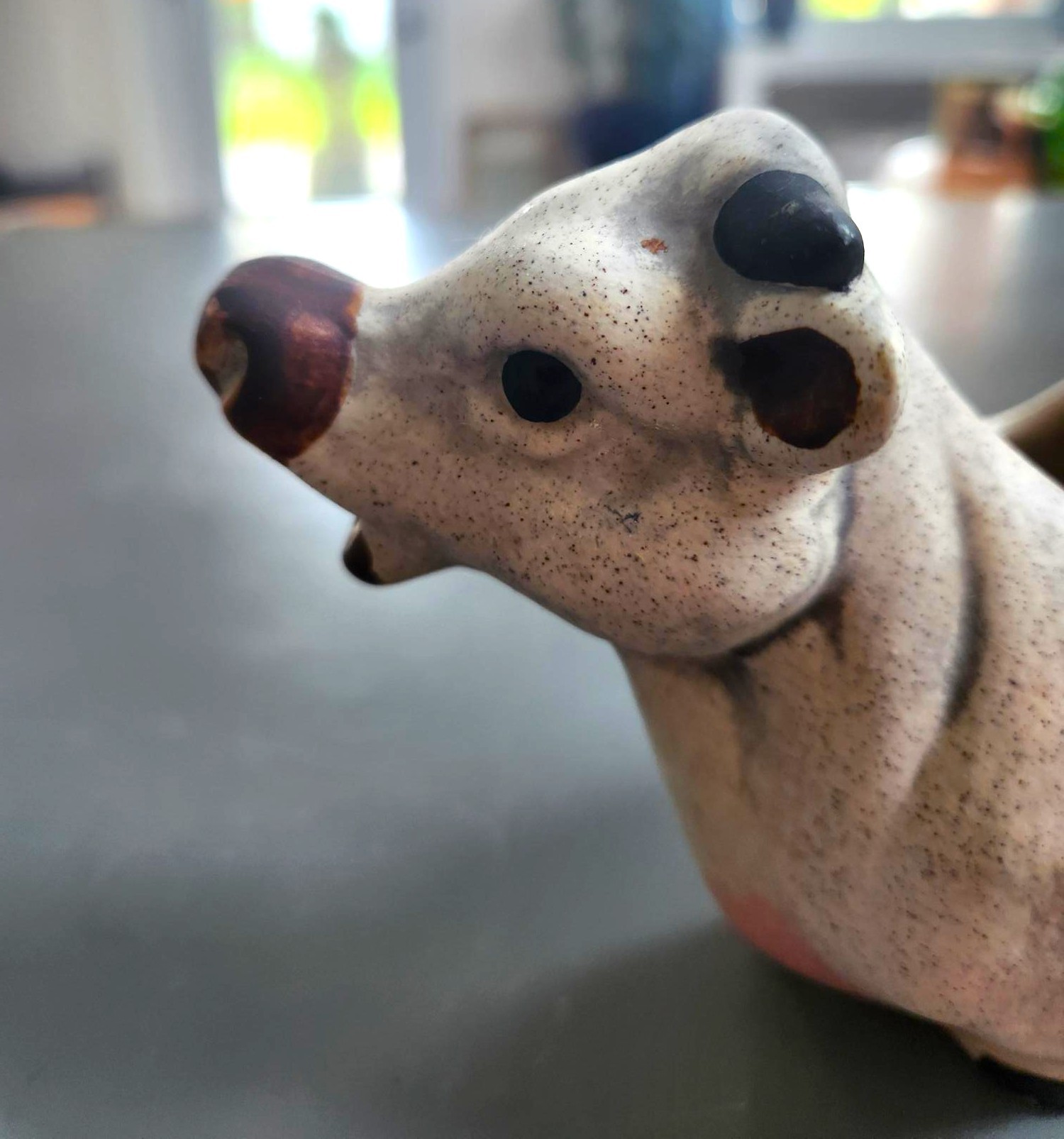 Rustic Cow Creamer - Handmade in Canada Stoneware, "Kae Studio" - photo 5
