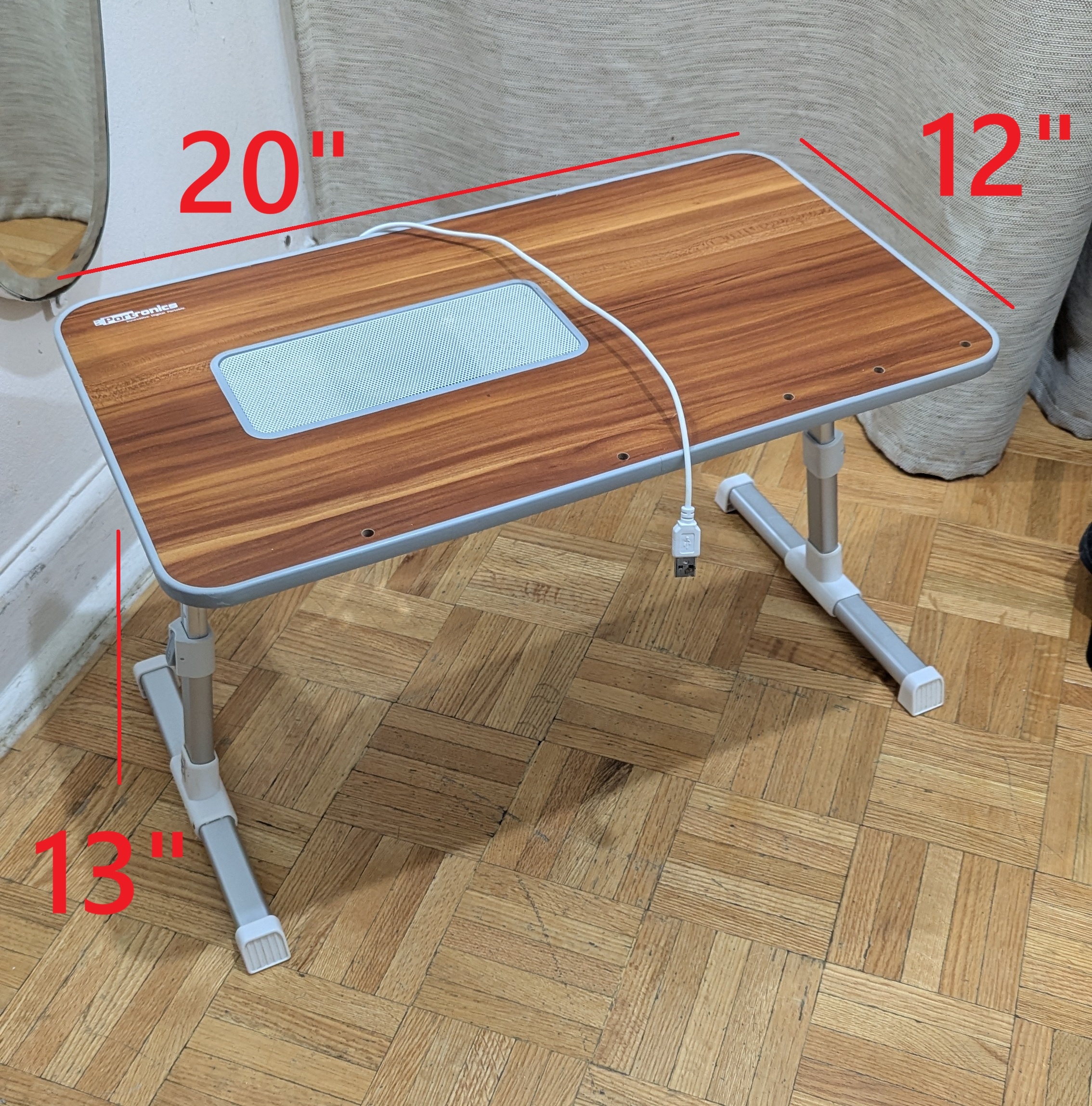 Small Portable Folding Laptop Tablet TV Bed Furniture Fan Cooler